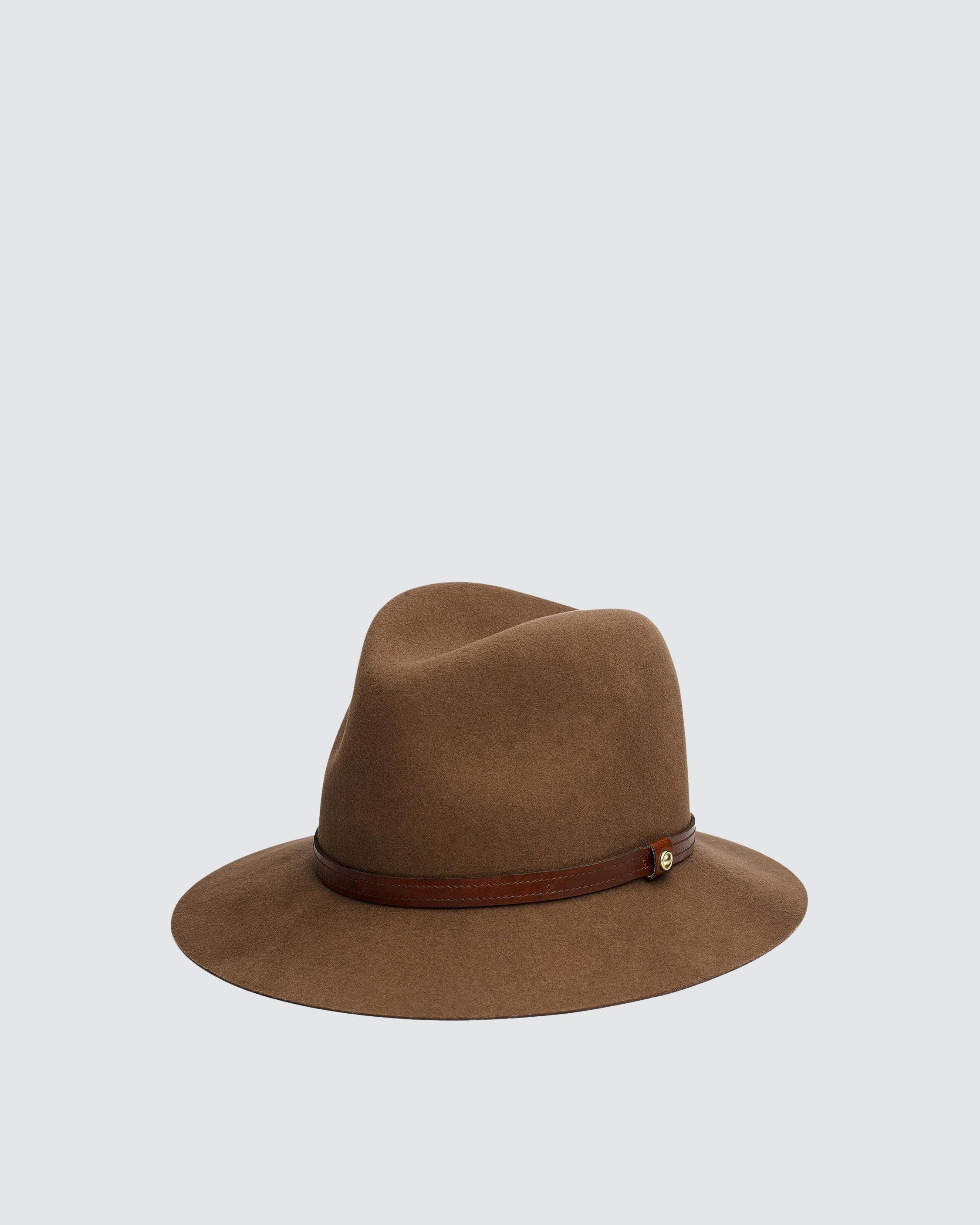 Rag and bone floppy brim fedora pecan on sale