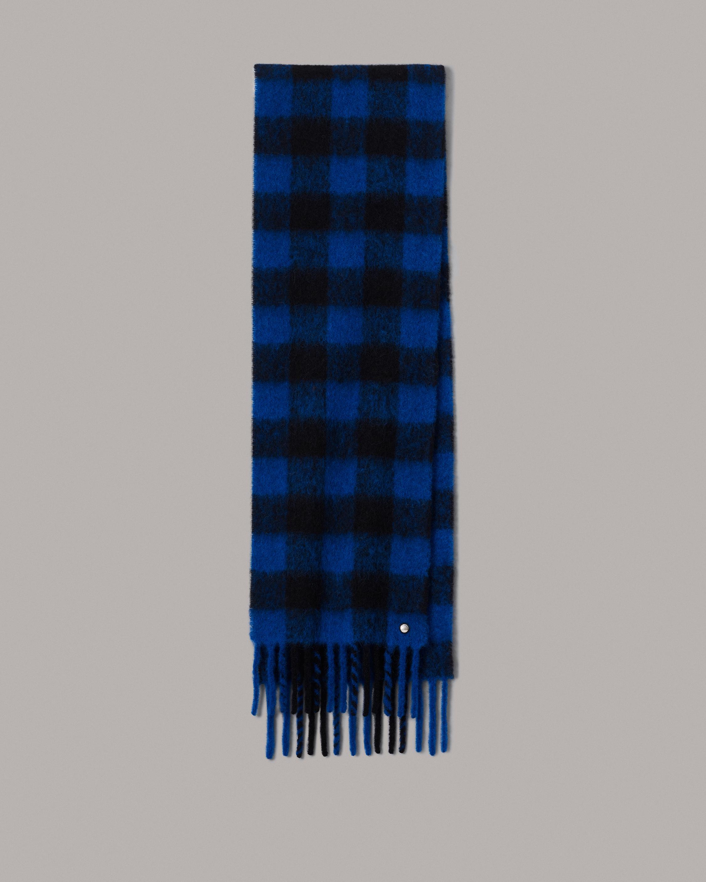 Masu's Plaid Hood Scarf Gray (Scarf) Mail Order | Palette