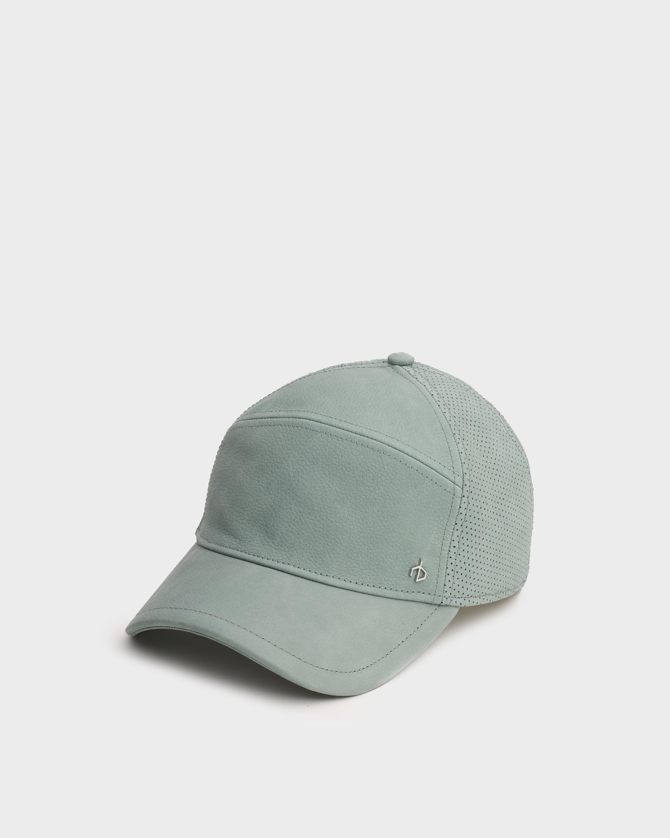 Classic Leather Baseball Cap White