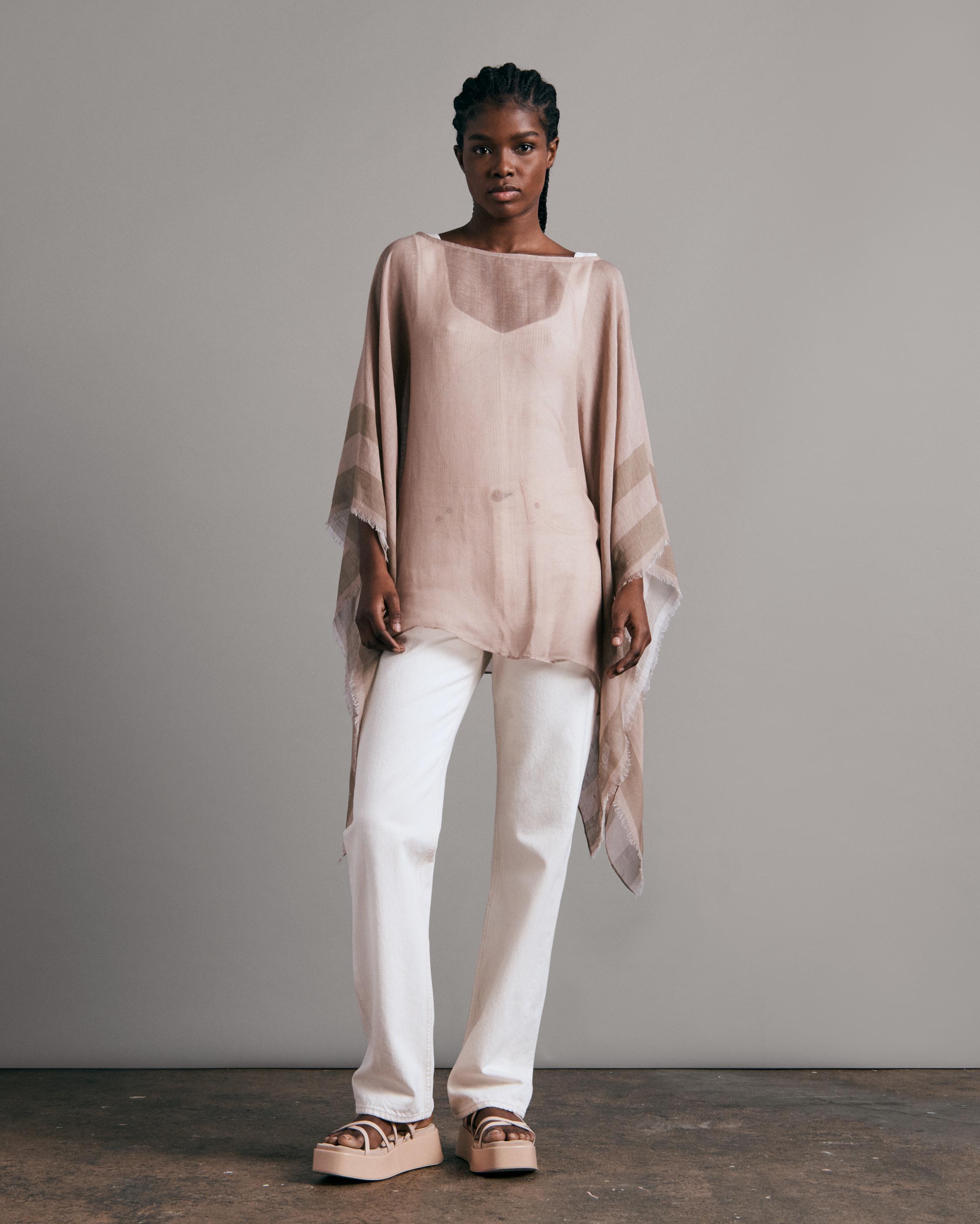 Hera Linen Beach Wrap image number 3