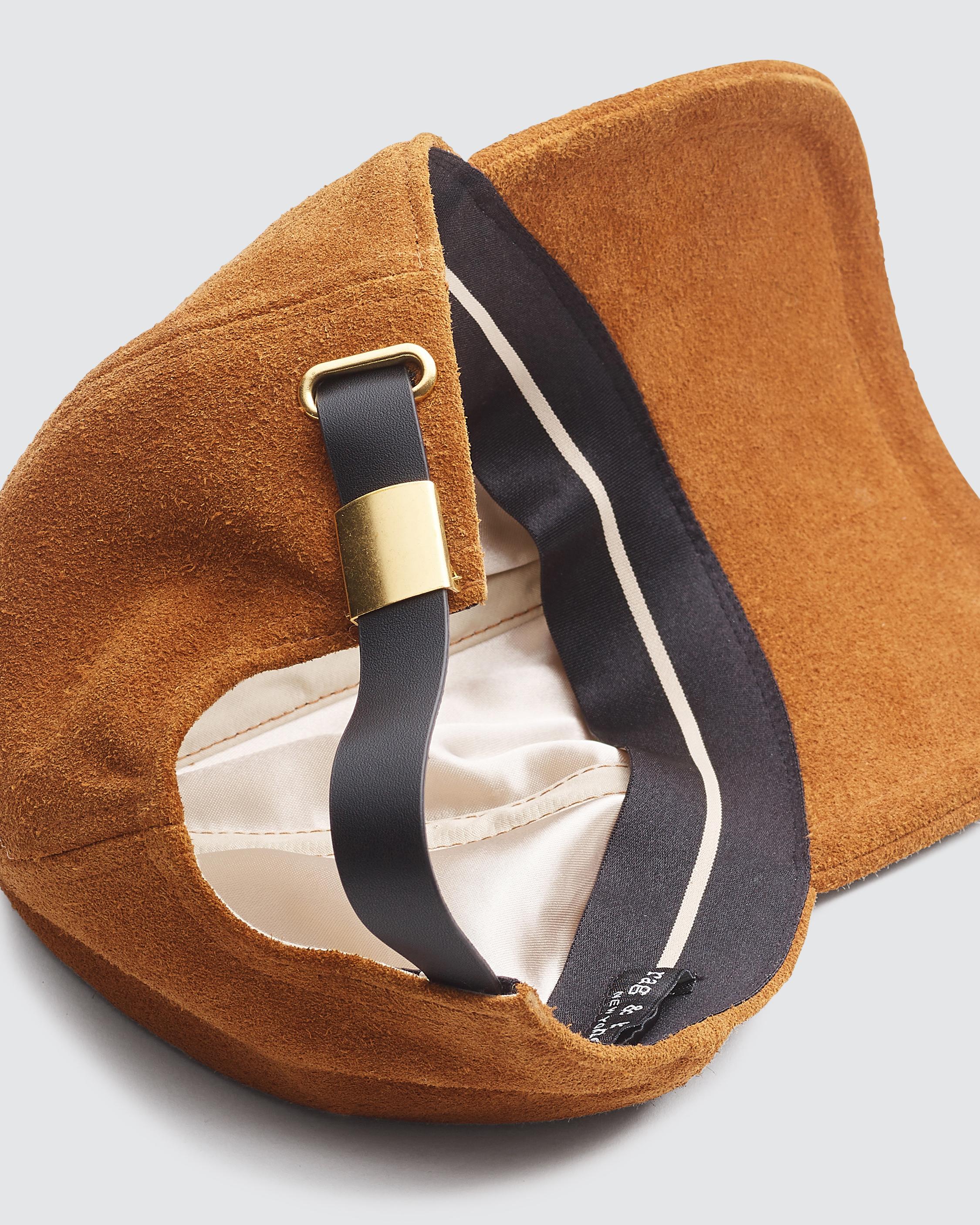 Liam Baseball Cap Tan Suede rag & bone