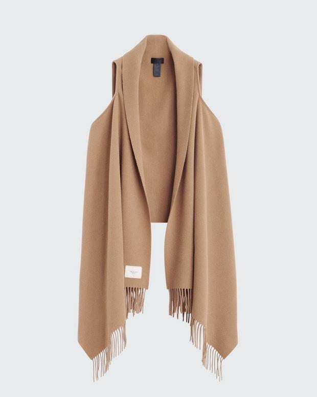 Addison Fringed Shawl - Black | rag & bone Addison Fringed Shawl - Black | rag & bone