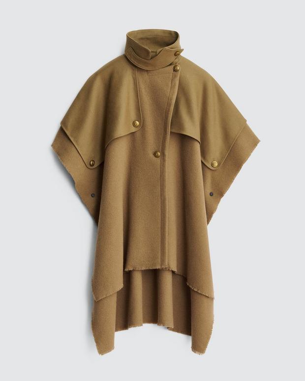 Trench Italian Wool Poncho image number 2