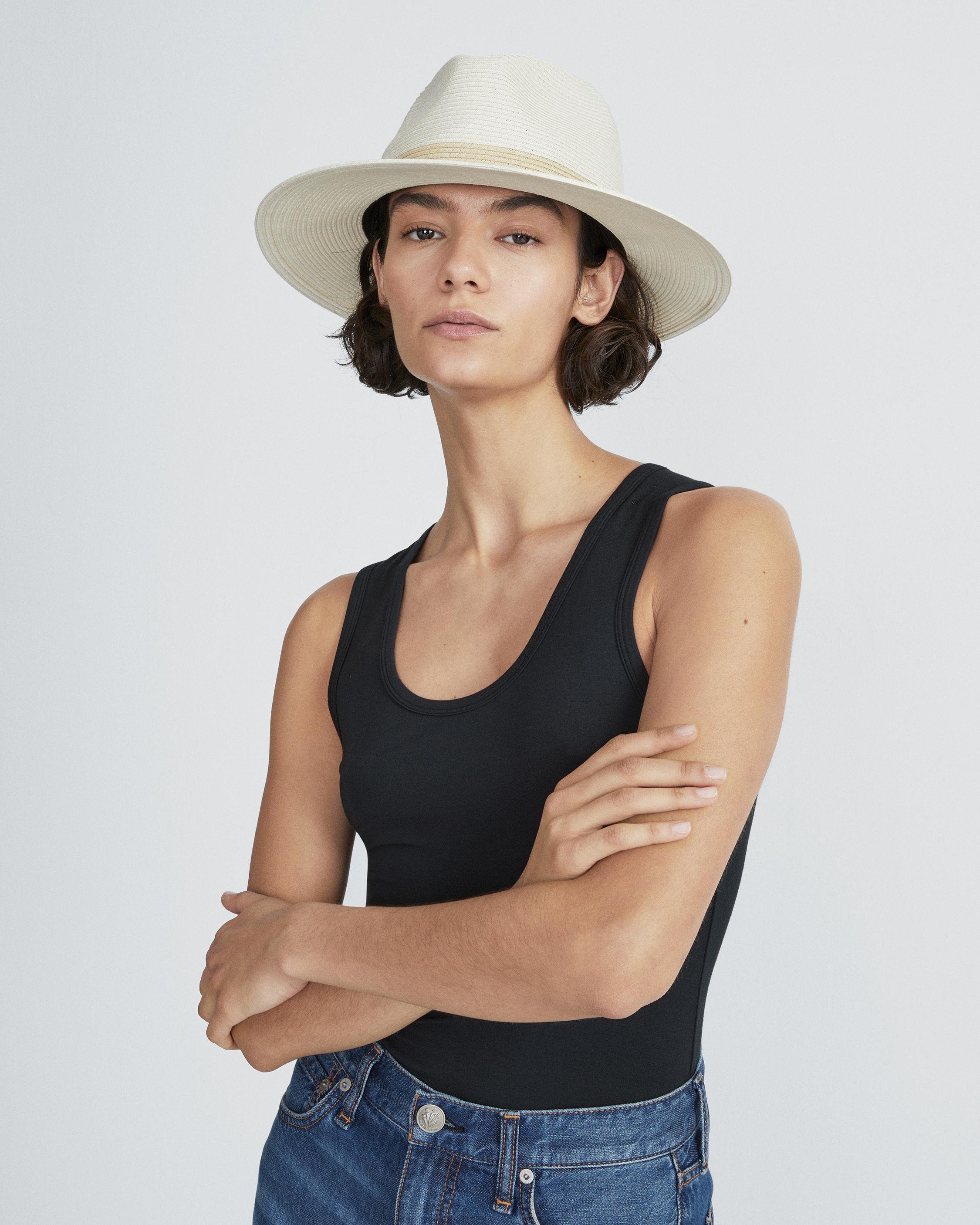 Rag & Bone Somer Large Brim Hat In Ivory