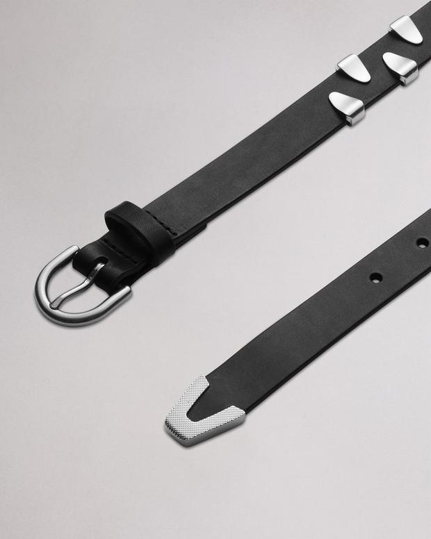 Spire Leather Belt - Black | rag & bone Spire Leather Belt - Black | rag & bone