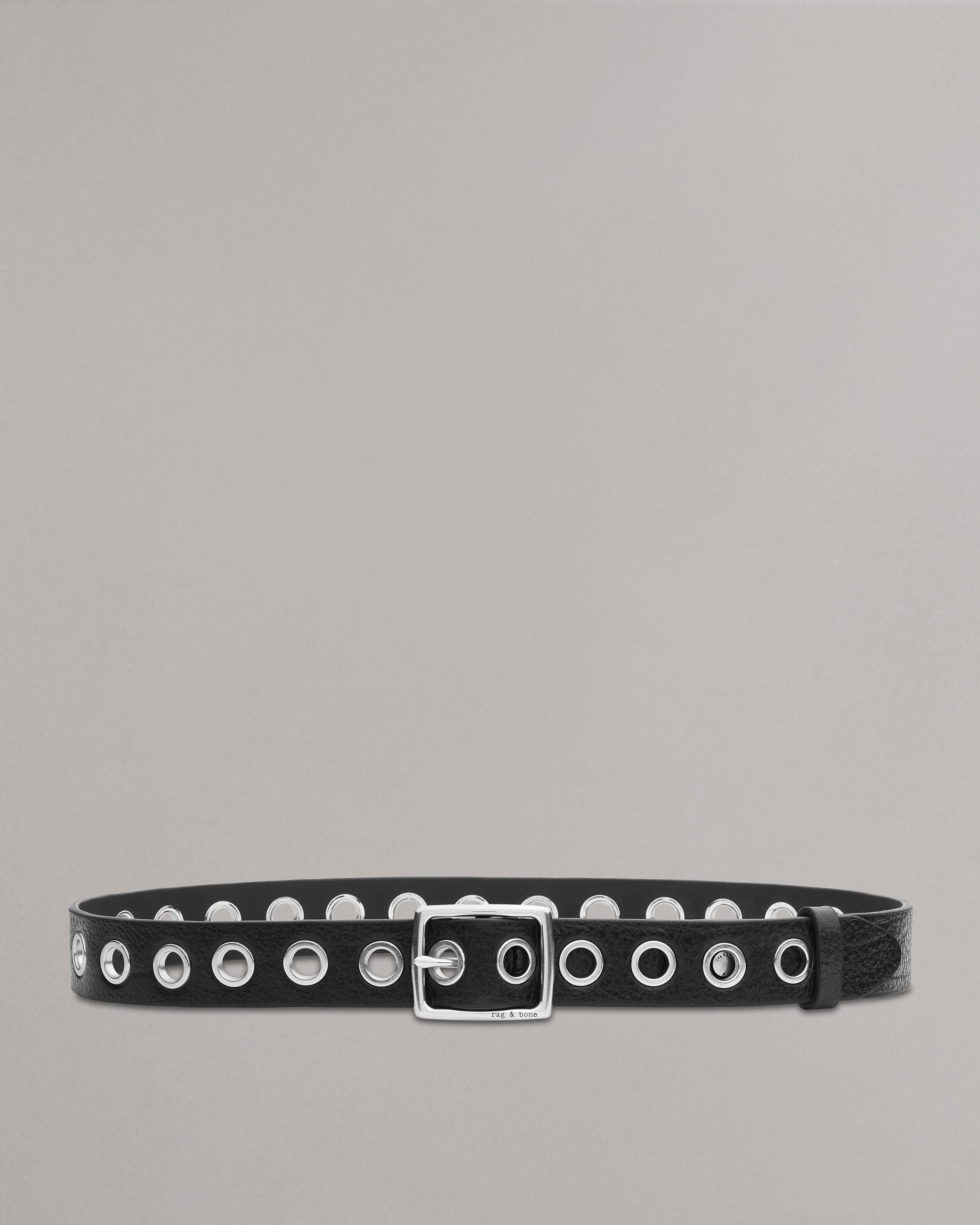 【関税込み】rag & bone グレー Boyfriend ベルト Boyfriend Leather Belt | rag & bone