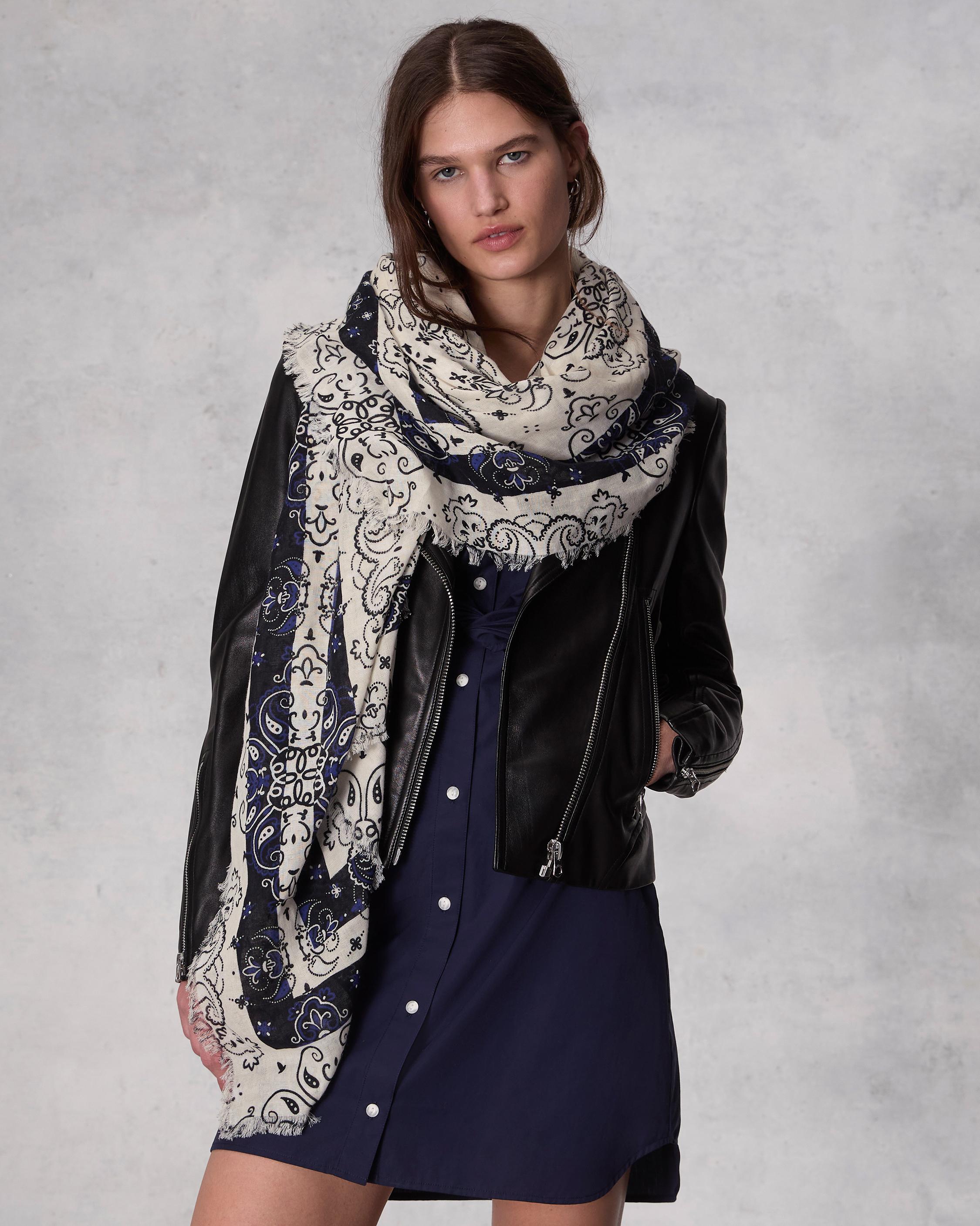 Astra Paisley Cotton Scarf