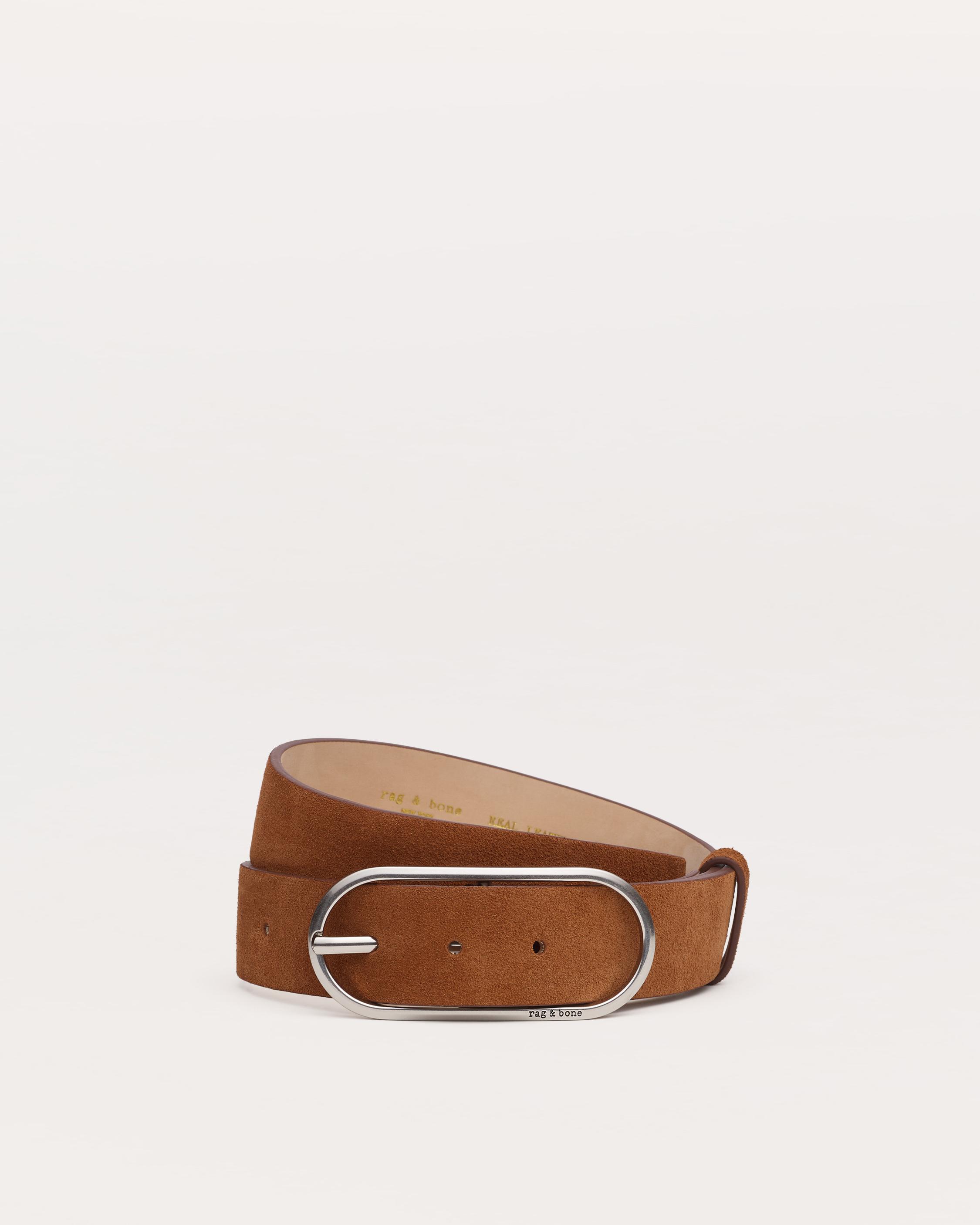 Rounded Rebound Suede Belt image number 1