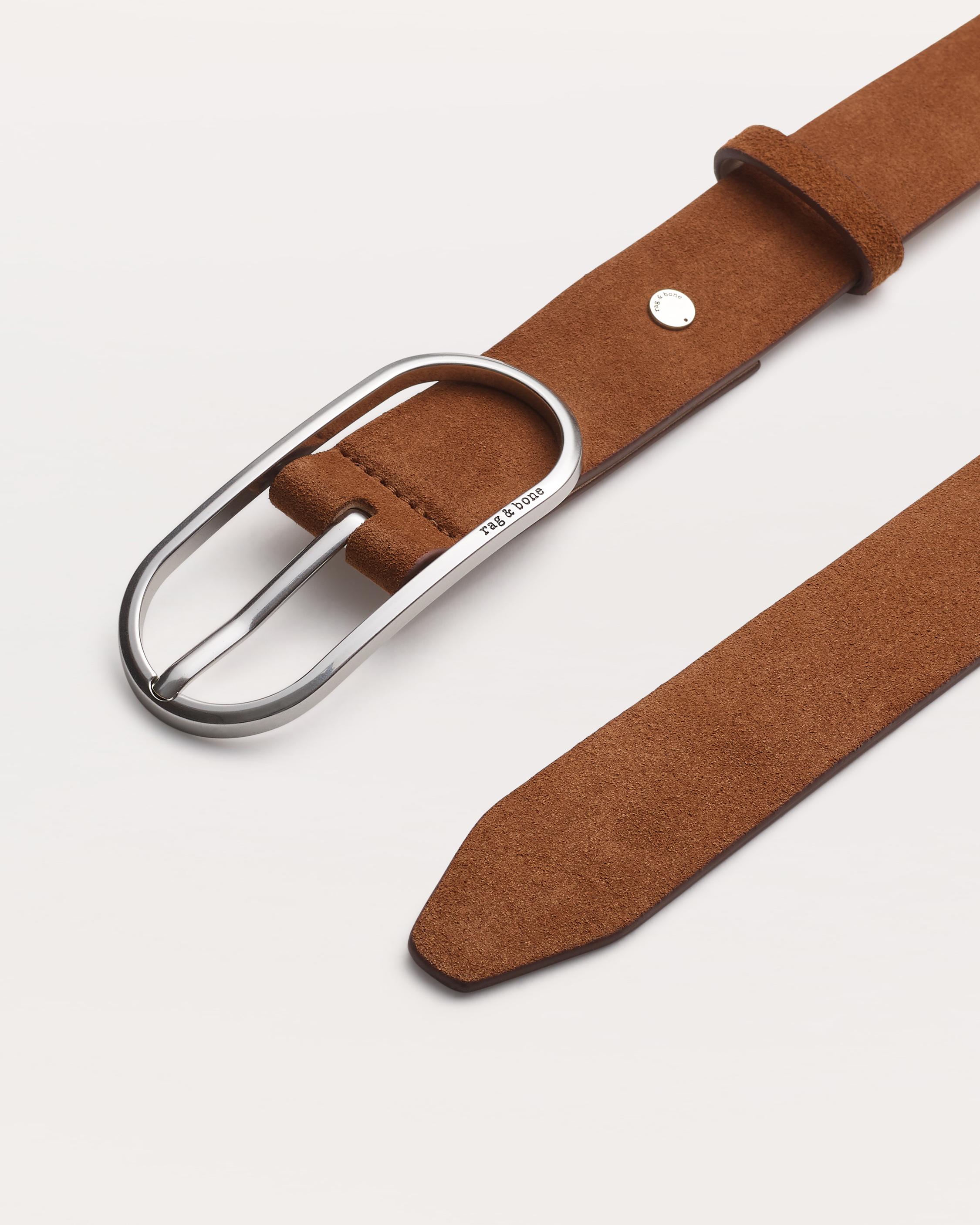 Rounded Rebound Suede Belt image number 3