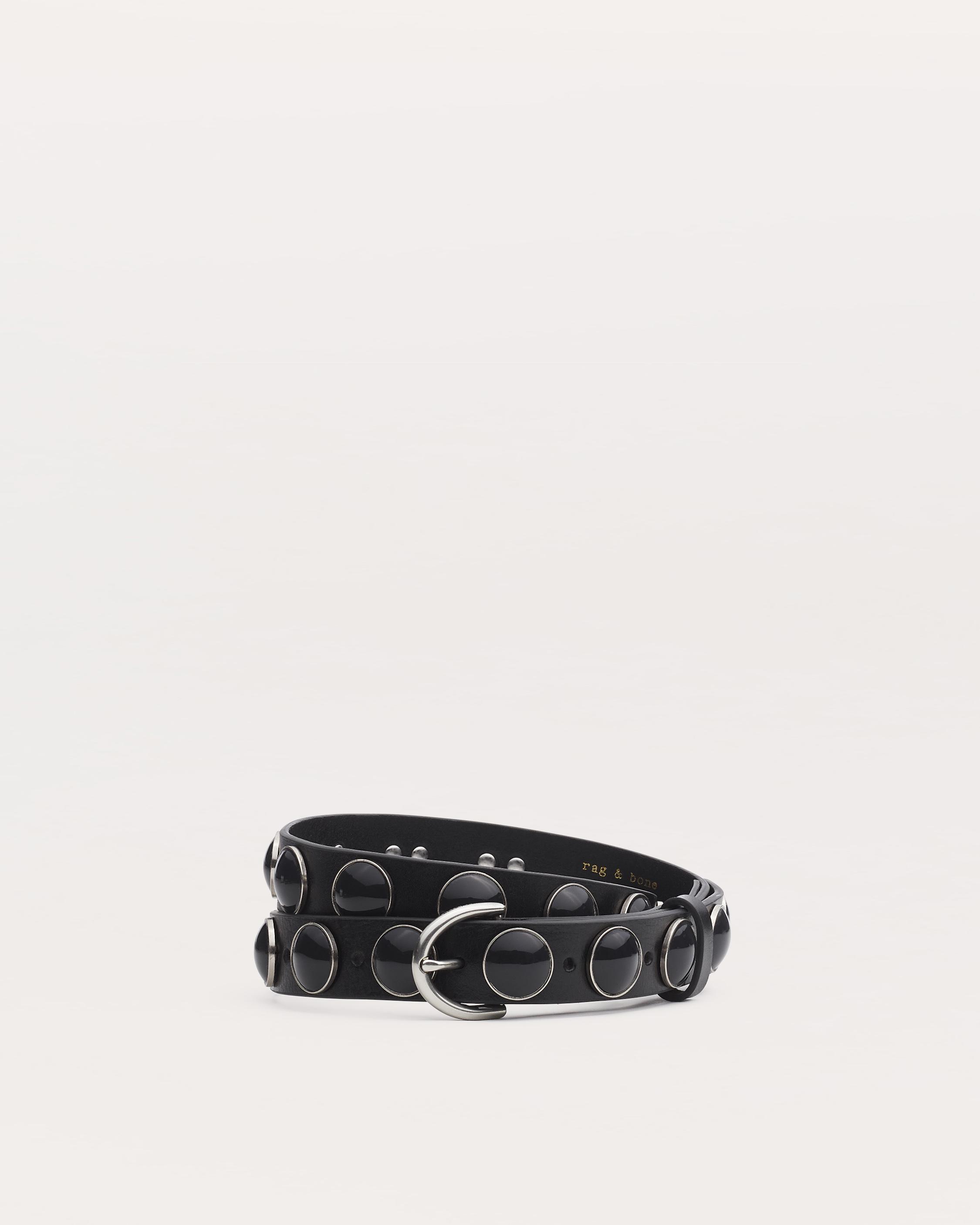 Cabochon Leather Belt image number 1