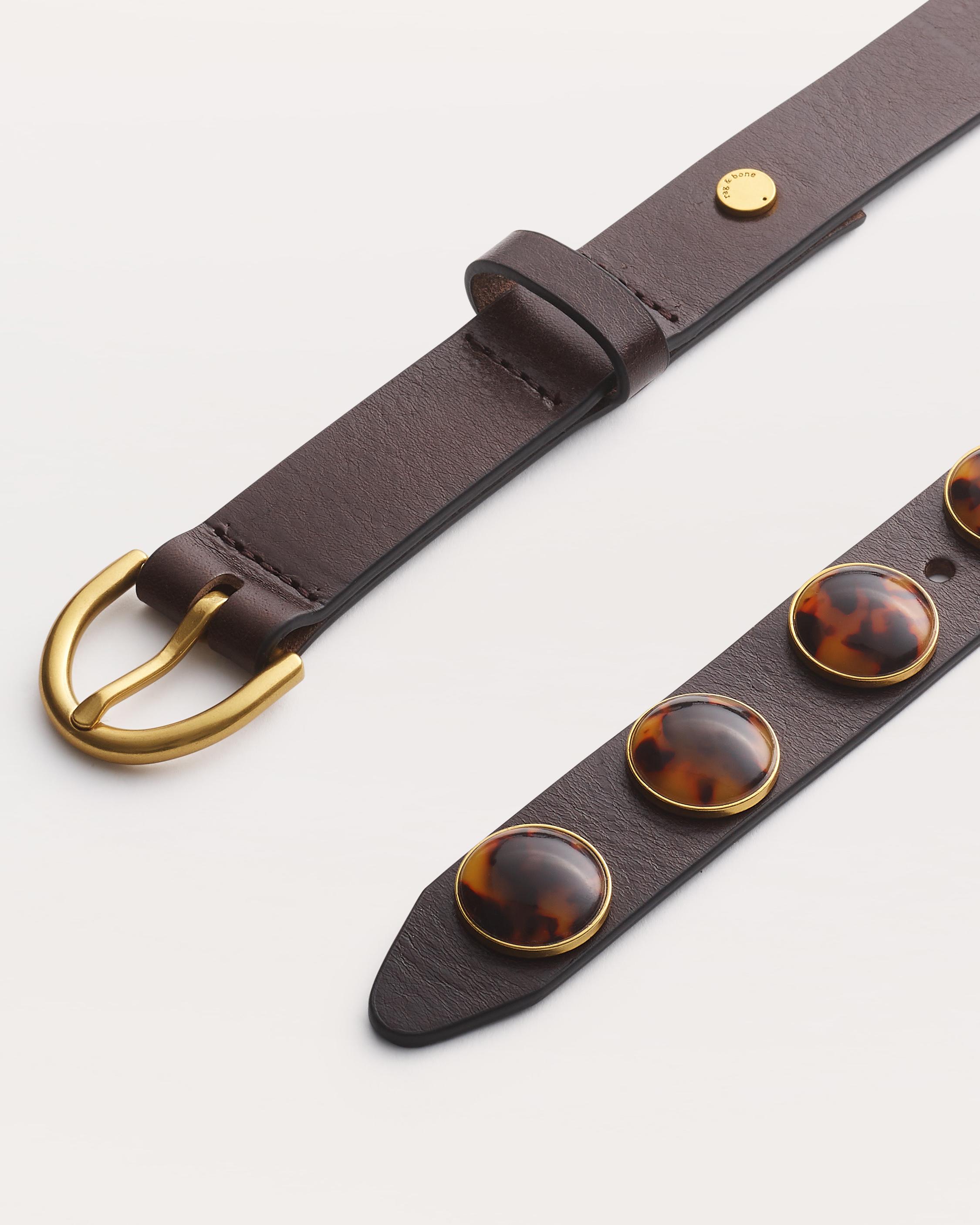 Cabochon Leather Belt image number 3