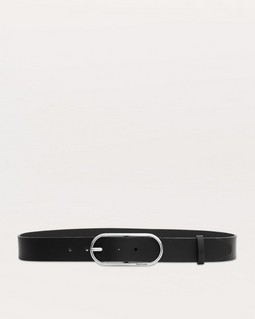Rounded Rebound Leather Belt - Black | rag & bone Rounded Rebound Leather Belt - Black | rag & bone