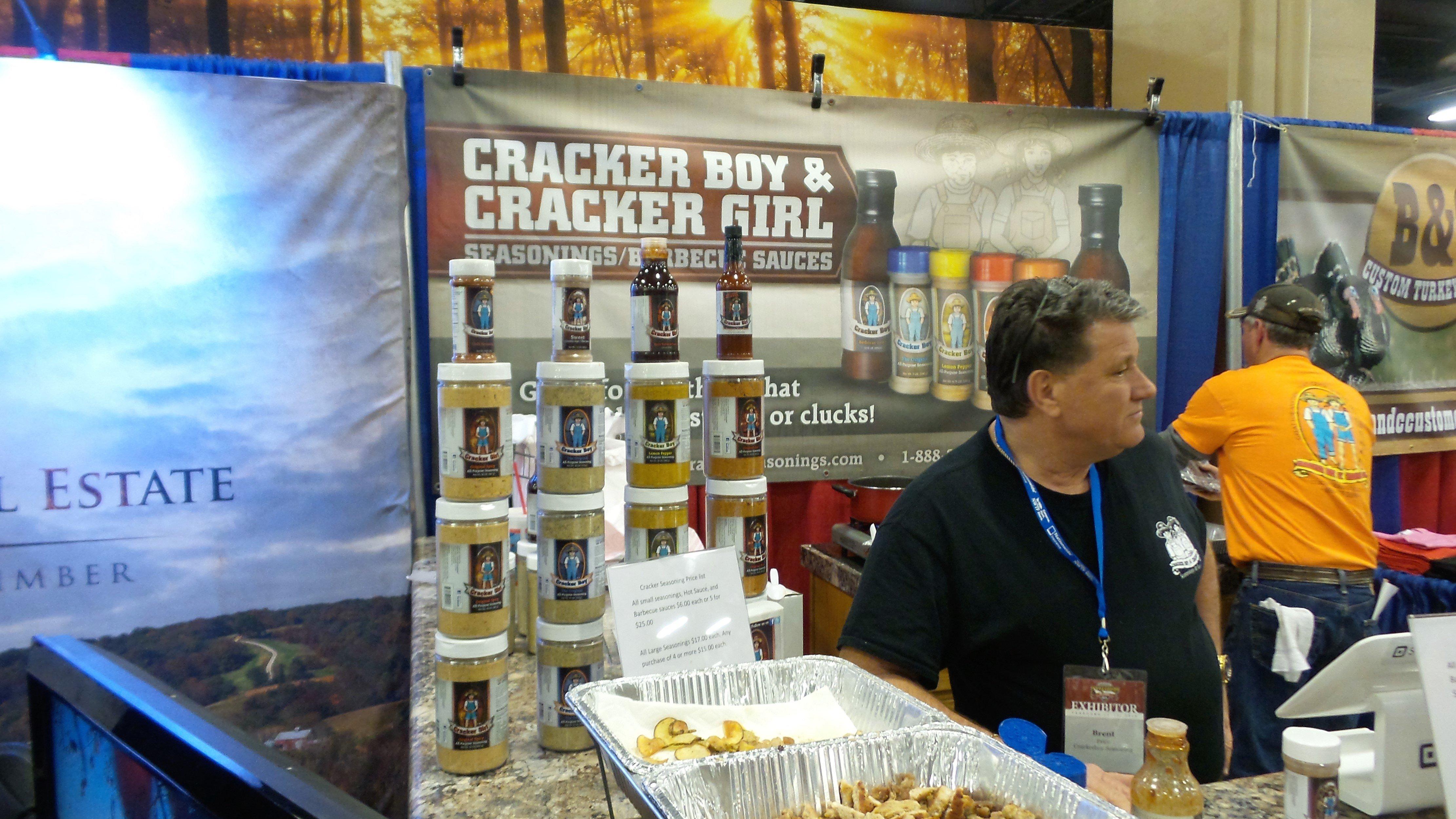 The folks at Cracker Seasonings introduced some new seasoning blends and sauces at the show.