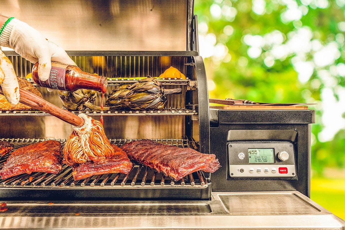 The Traeger Timberline series allows you to control the grill from anywhere using your phone.