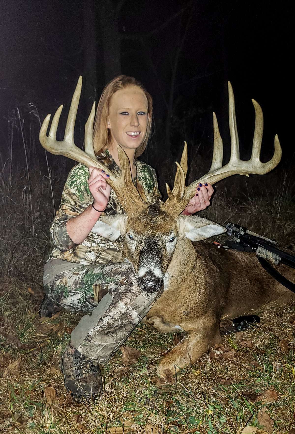 The buck featured 20 scorable points and bases that measured over 7