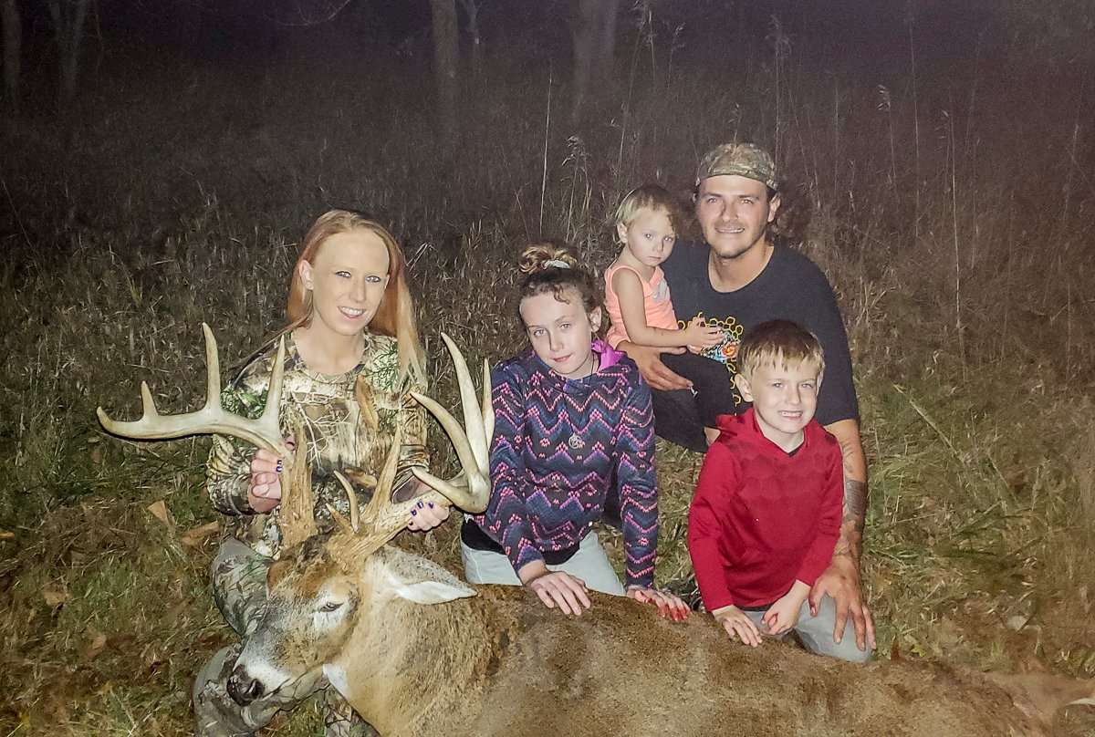 The buck was a culmination of work the entire family had put in on the farm to make it better deer habitat. The buck was a culmination of work the entire family had put in on the farm to make it better deer habitat.