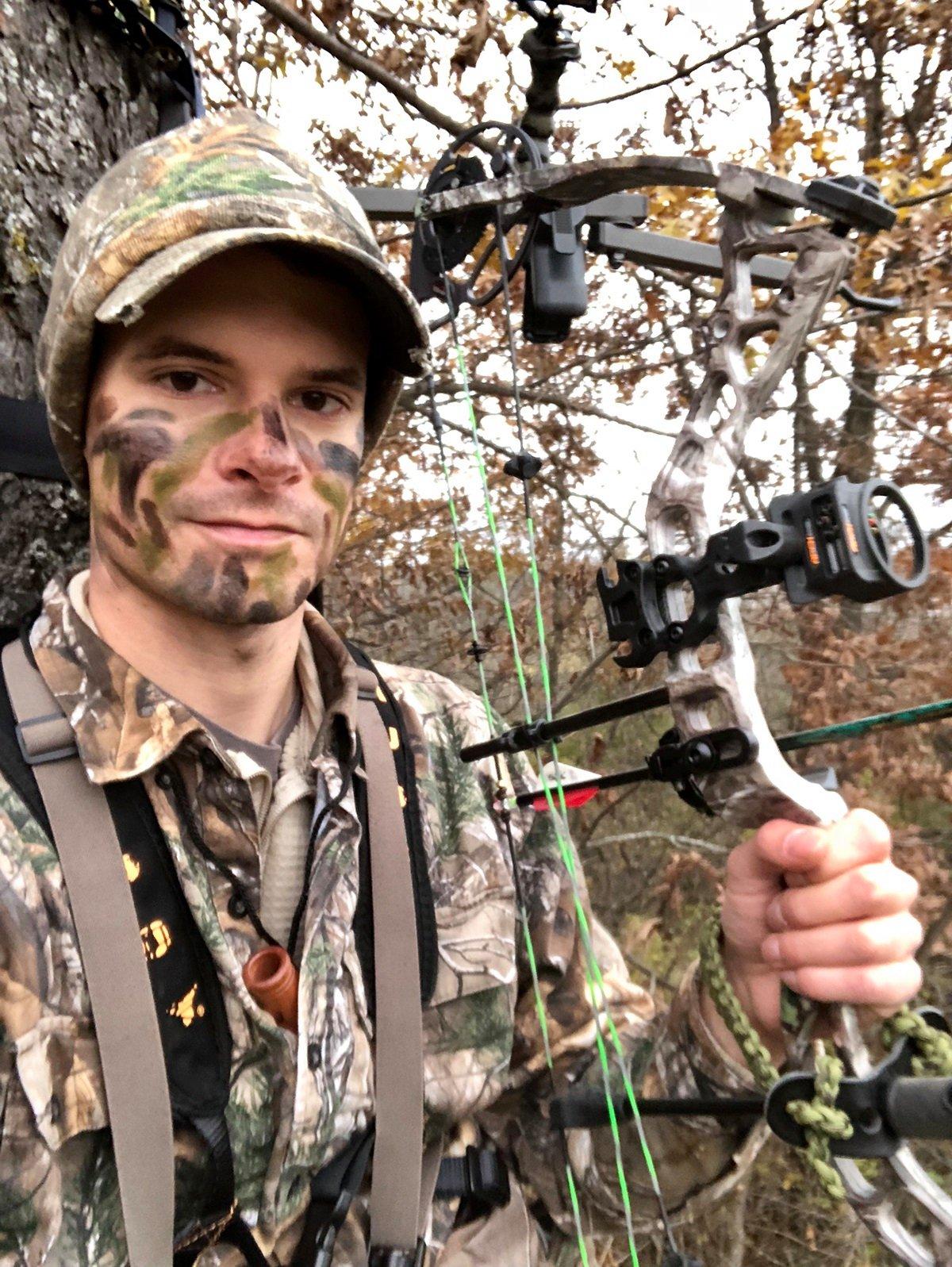 Love my camo bibs camouflage hunting selfie