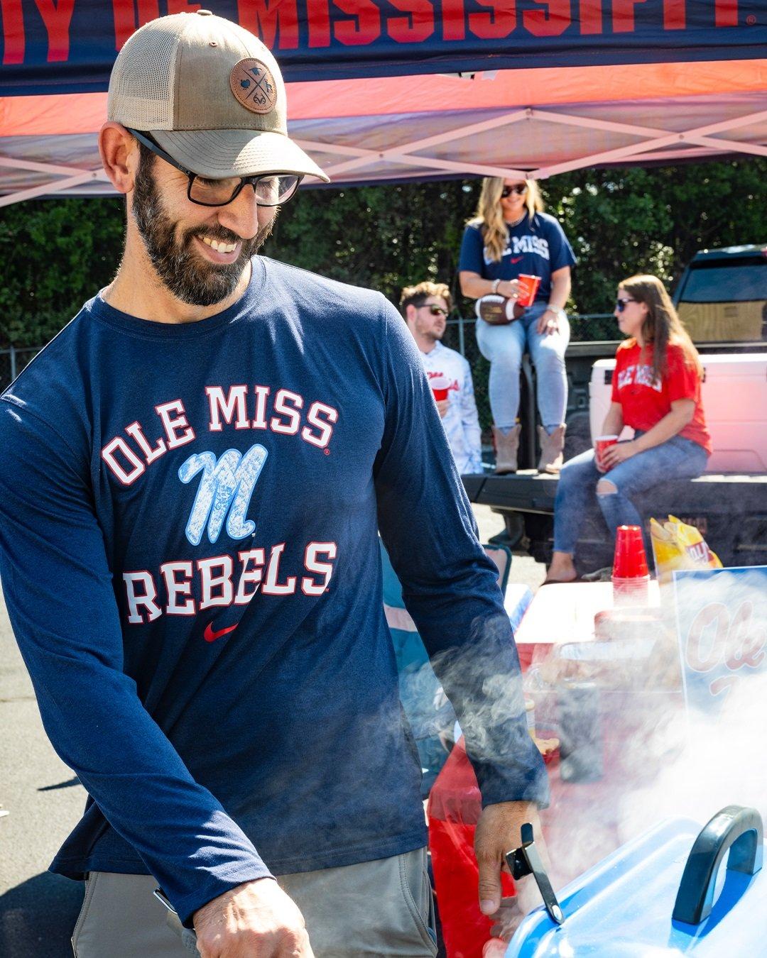 Men's Powder Blue Ole Miss Rebels State T-Shirt