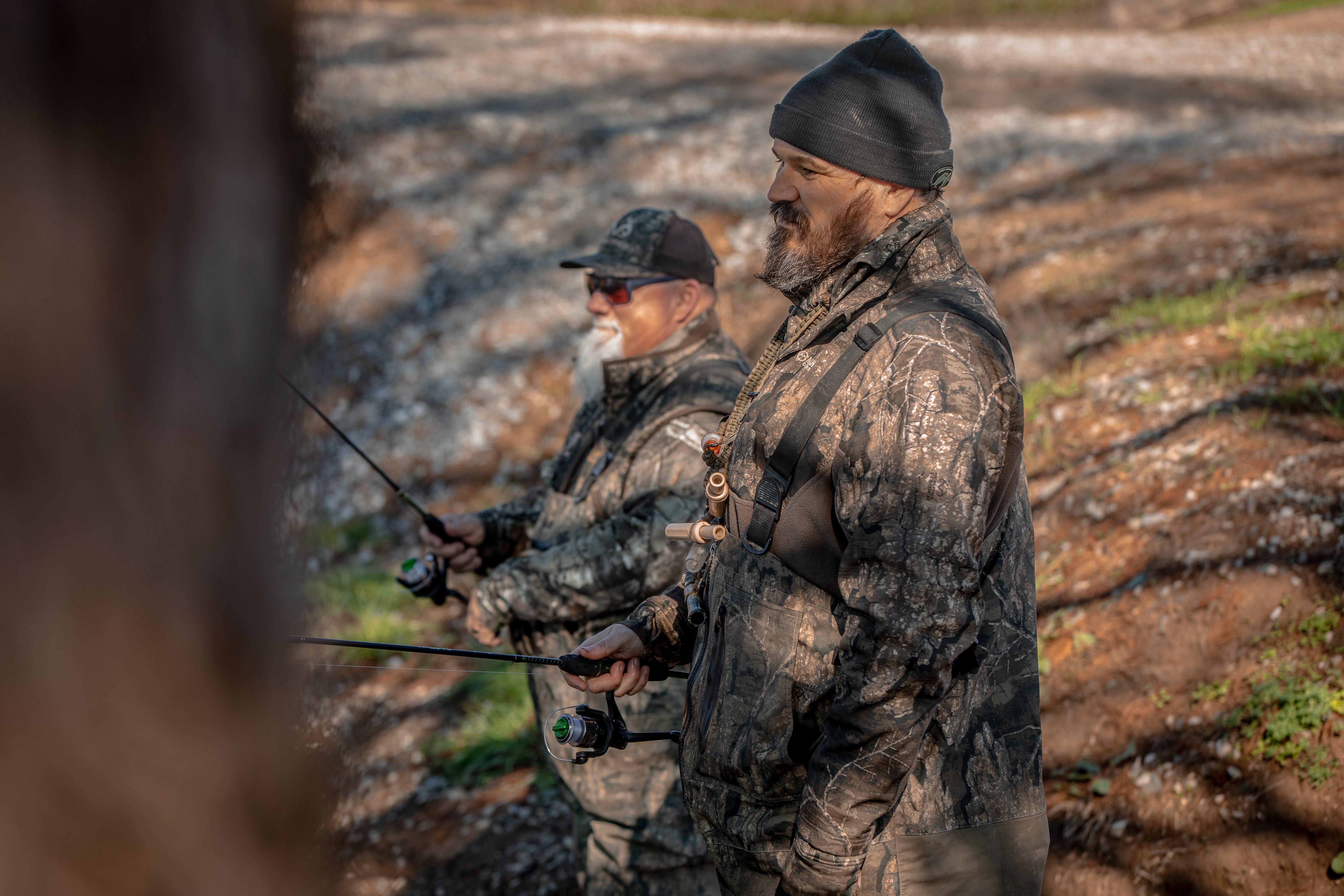 Martin and Godwin fishing slow for shallow-water crappies.