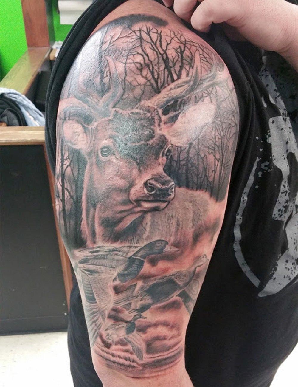 camo buck commander tattoo