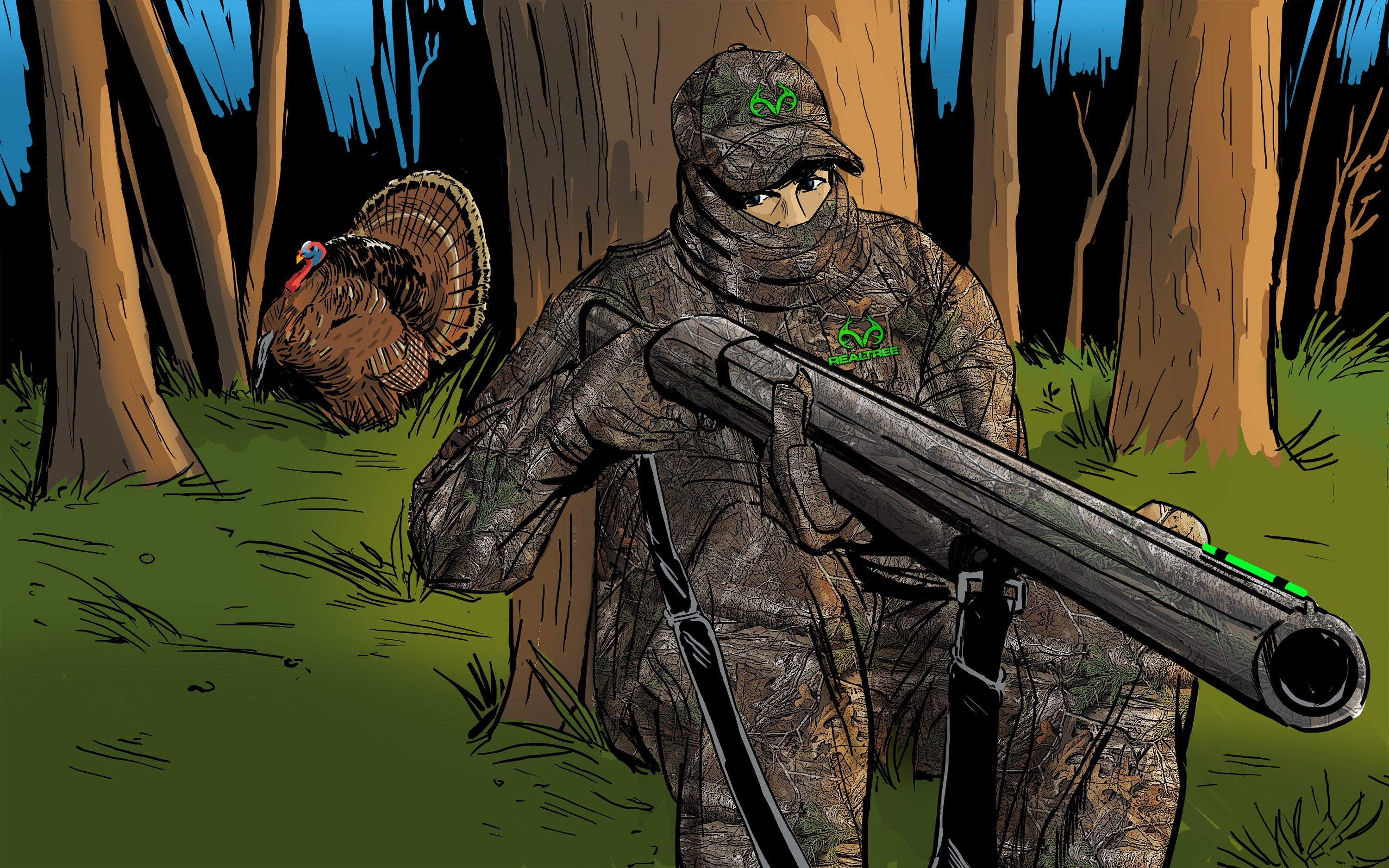 5 Tough Shots While Turkey Hunting (c) Ryan Orndorff illustration