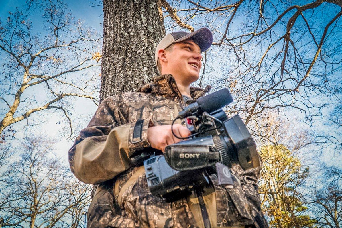 Cody McIntyre, field producer for Black Cloud on Realtree365, films more than 60 waterfowl hunts per year. Photo © Cody McIntyre