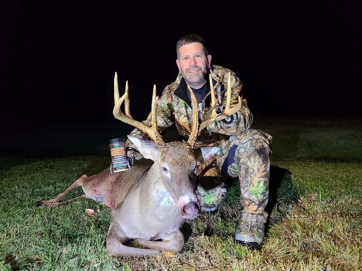 Jason Koger used a climbing stand for the first time since his 2008 accident to take this massive Kentucky buck.