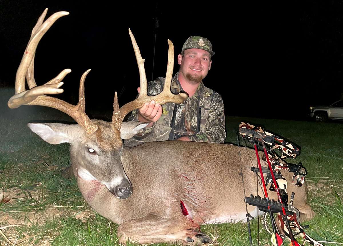 Willard had planned to shoot the doe that was feeding in front of him when the buck showed up.