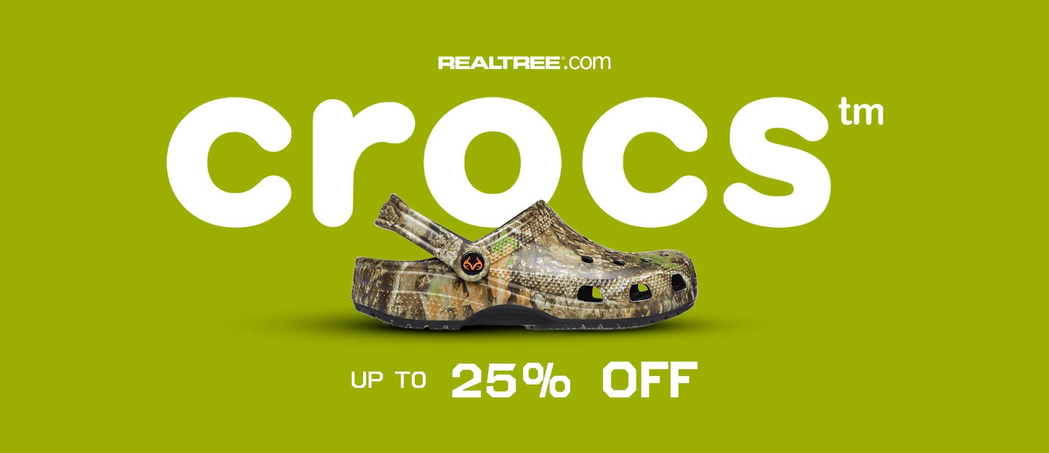 Save 25% on Crocs