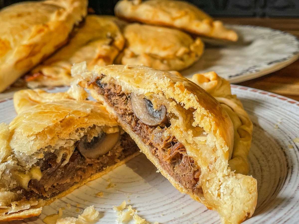 Venison Neck Roast Cheesesteak Hand Pies - Realtree Camo