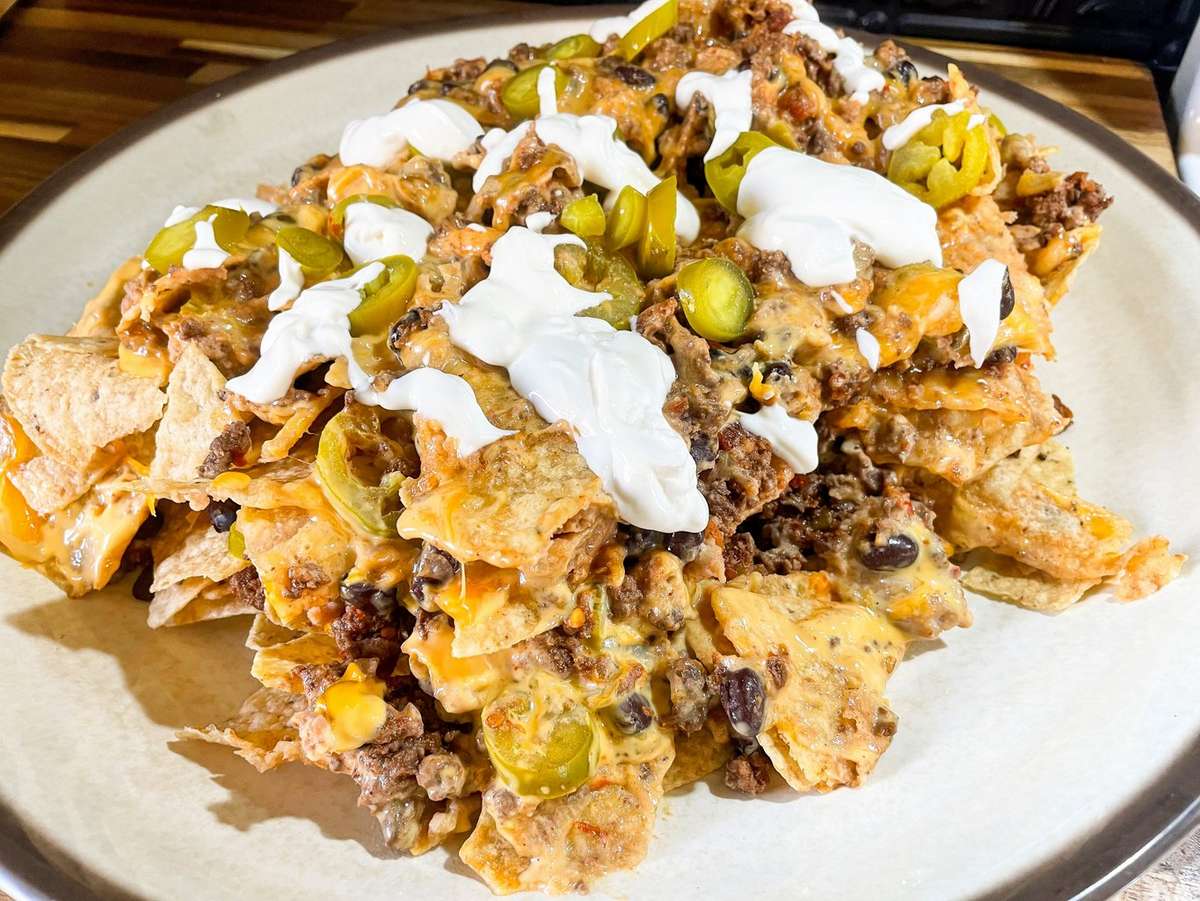 Stacked Grilled Venison Nachos - Realtree Camo