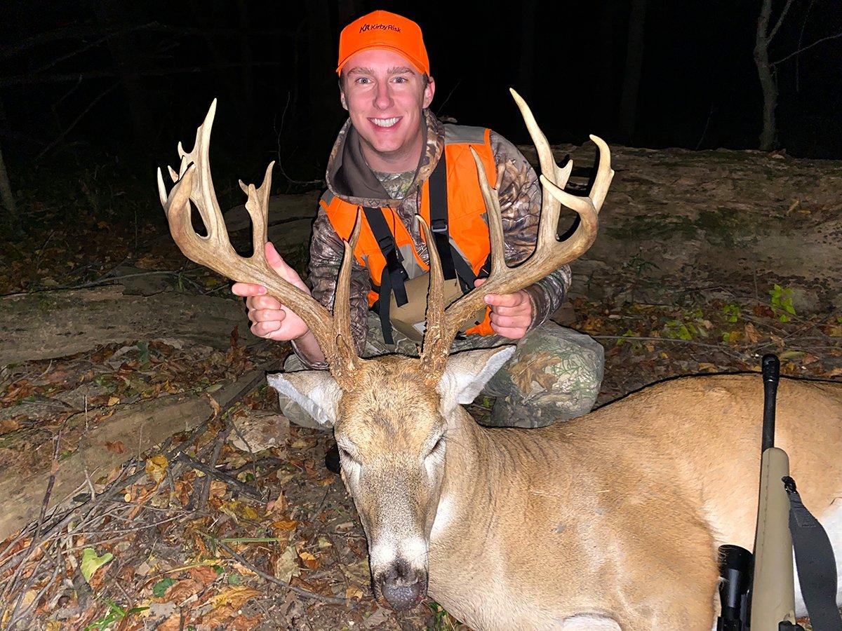 Alex Wieging with his Marion County, Ohio, buck, taken on Oct. 9, 2022. Image courtesy of Alex Wieging