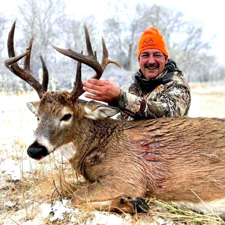 Tim Andrus with a recent rifle harvest. Image courtesy of Tim Andrus