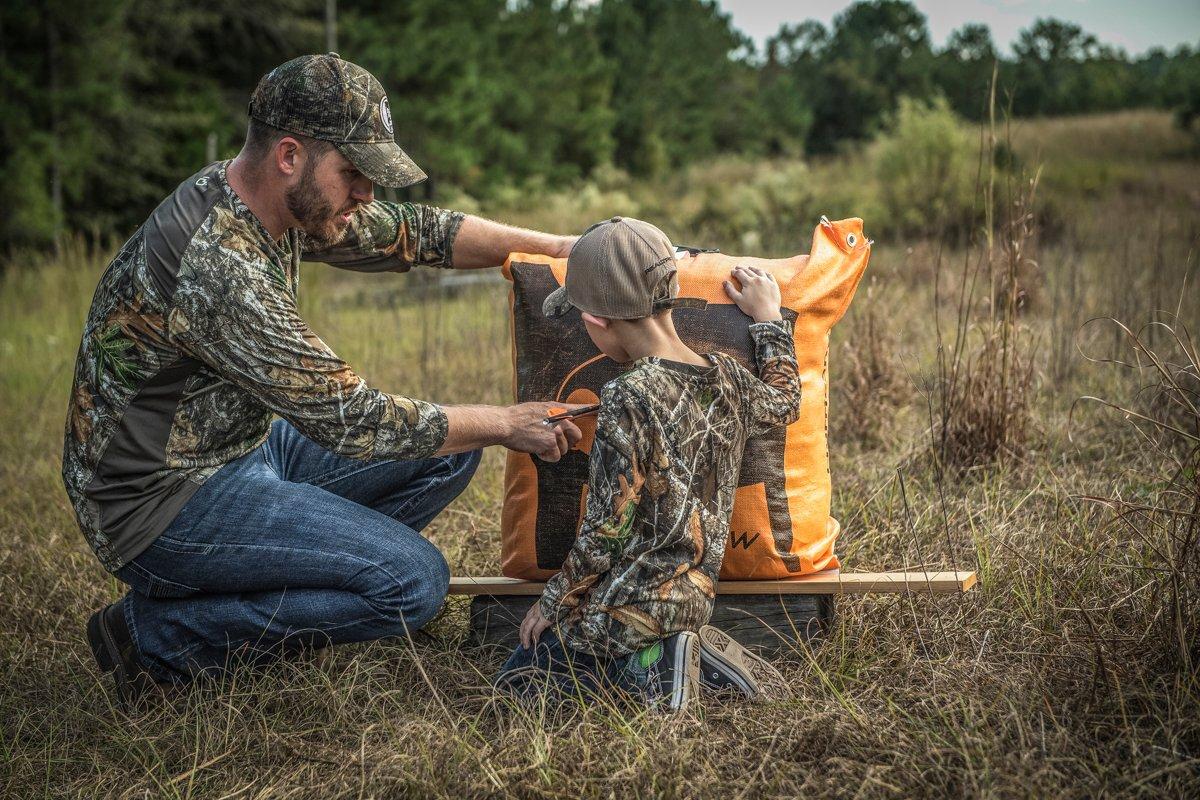 Practicing before the hunt.