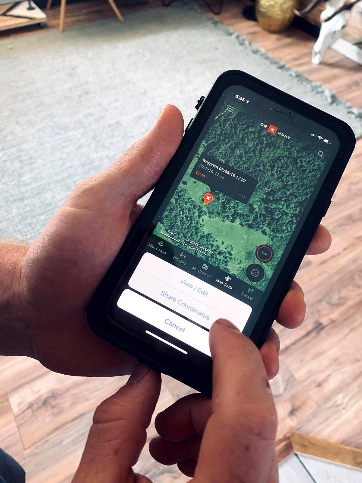 Apps such as HuntStand and onX help keep track of where you and the rest of your hunting party are located. (Becca McDougal photo)