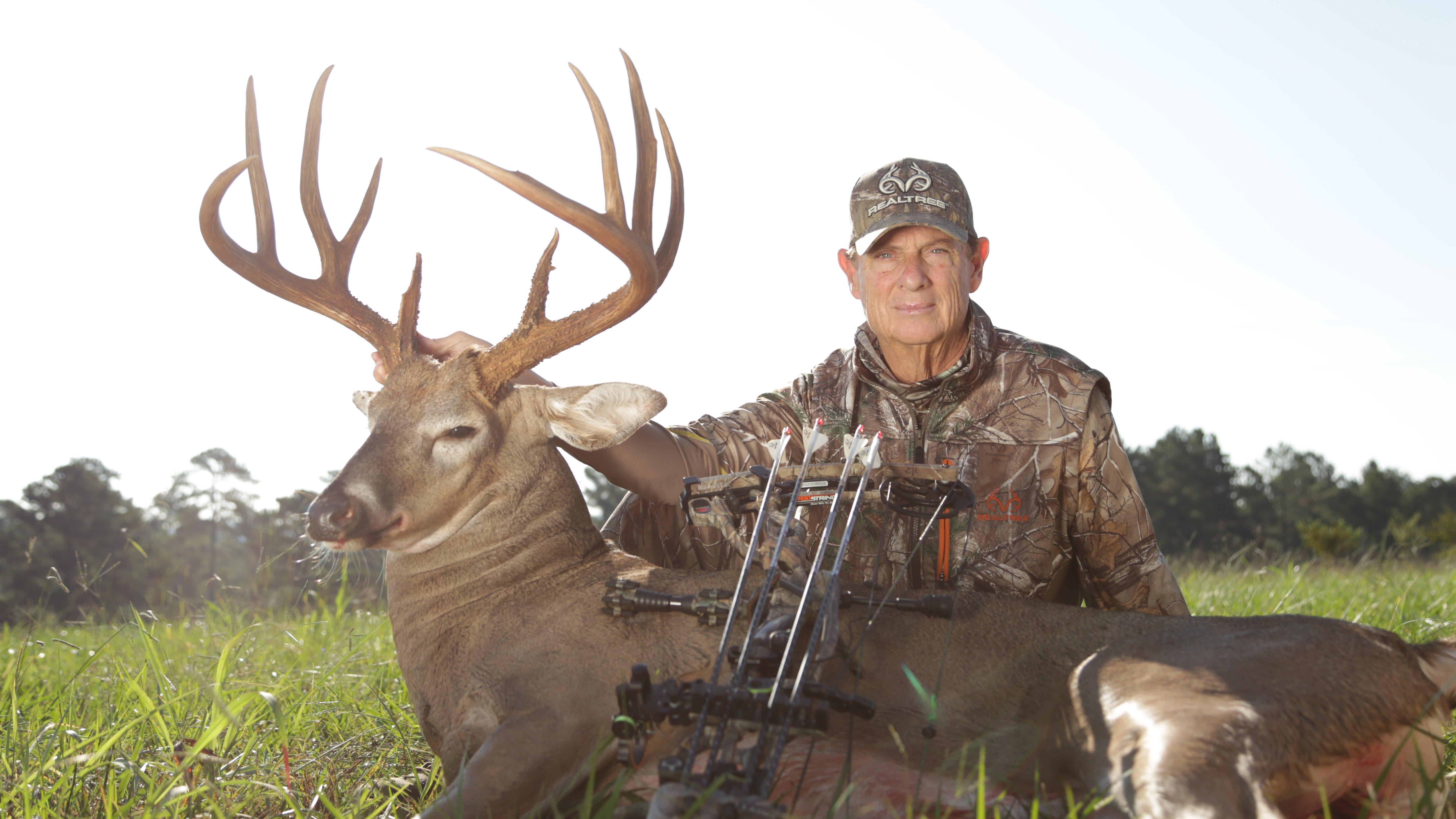 Bill Jordan with the Fire Station buck. 