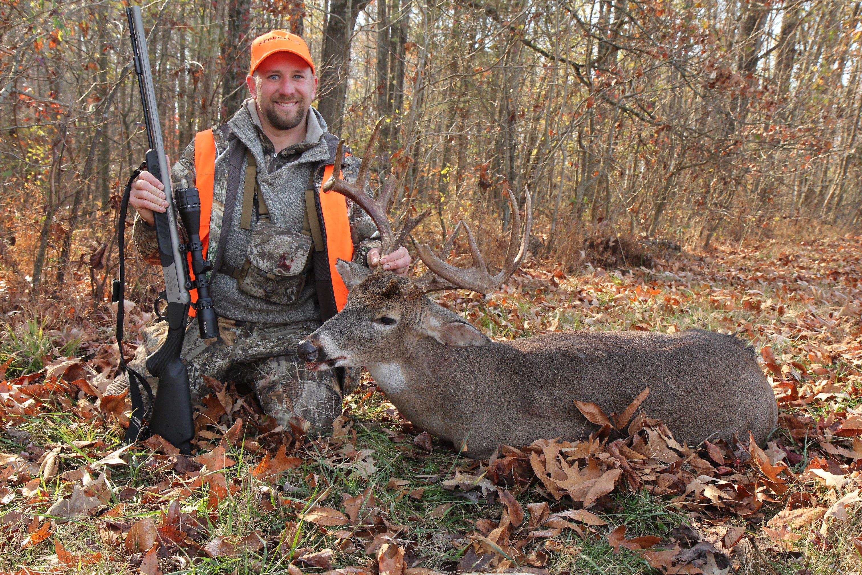 The author shot this Tennessee buck, which he'd never seen on trail camera, after a tip from the farmer. 