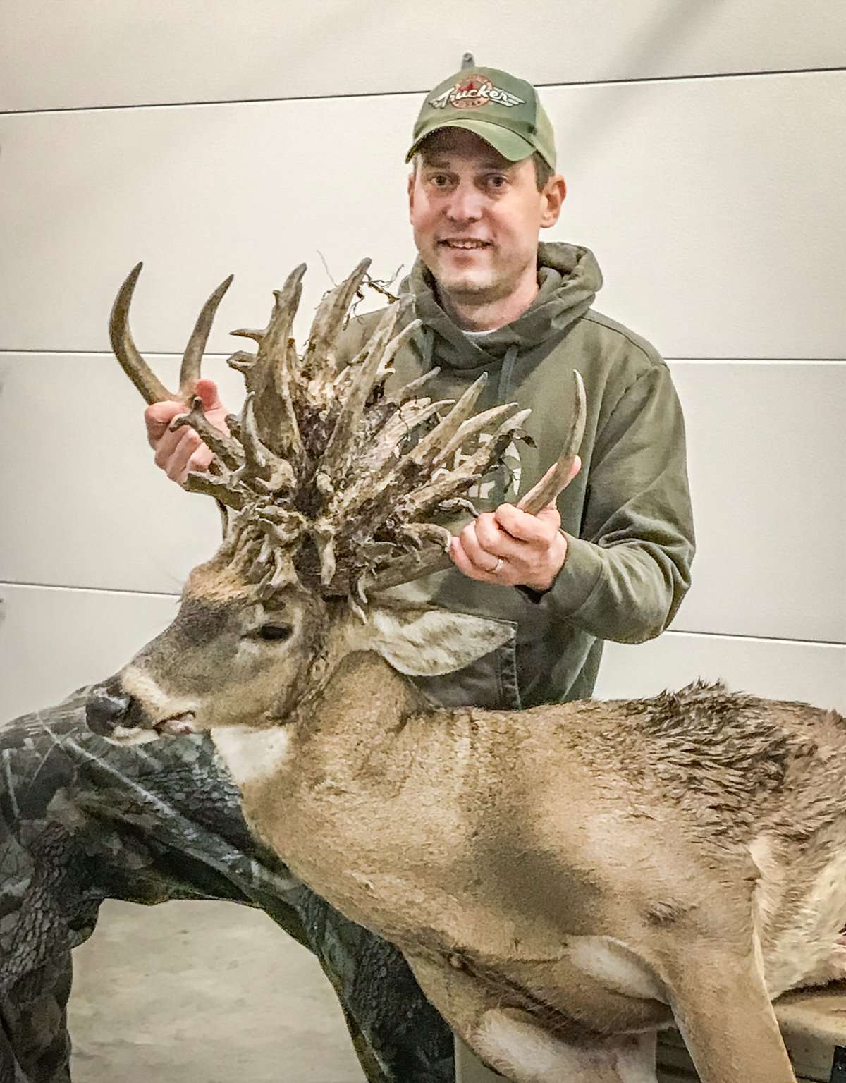 Brian Butcher tagged this incredible whitetail in Chase County, Kansas. (Brian Butcher photo) Brian Butcher tagged this incredible whitetail in Chase County, Kansas. (Brian Butcher photo)