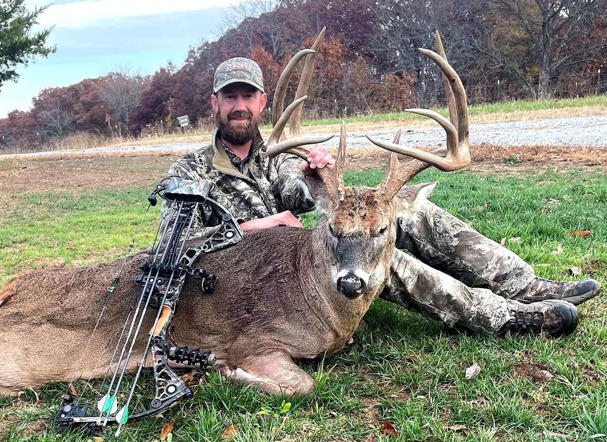 This deer has good mass, tall tines, and beautiful beams that wrap around. Image courtesy of Brock Wilson