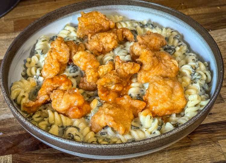 Buffalo Wild Turkey Mac N Cheese with Southern Greens Image
