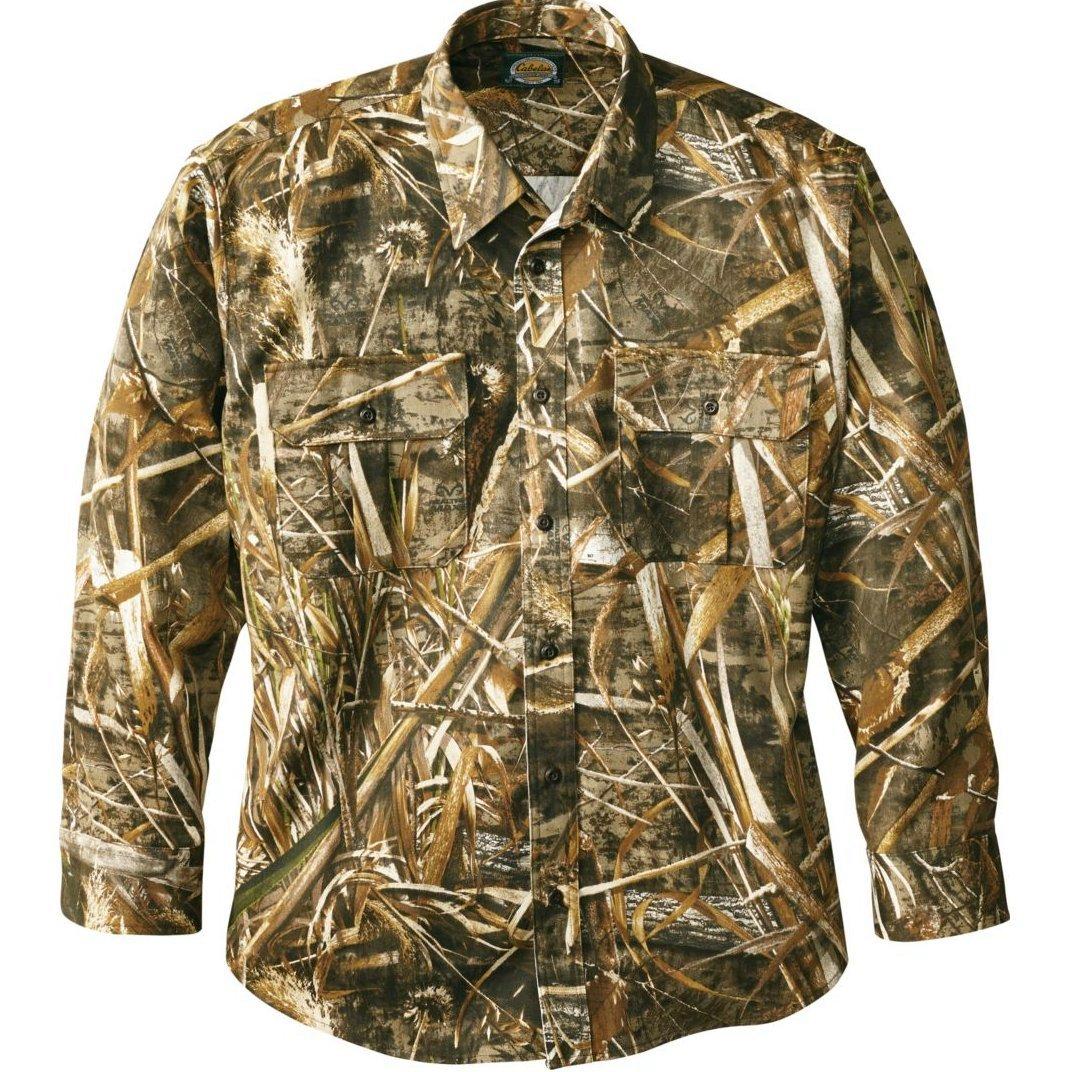 Cabela's Men's Silent Weave Waterfowler's Seven-Button Shirt 