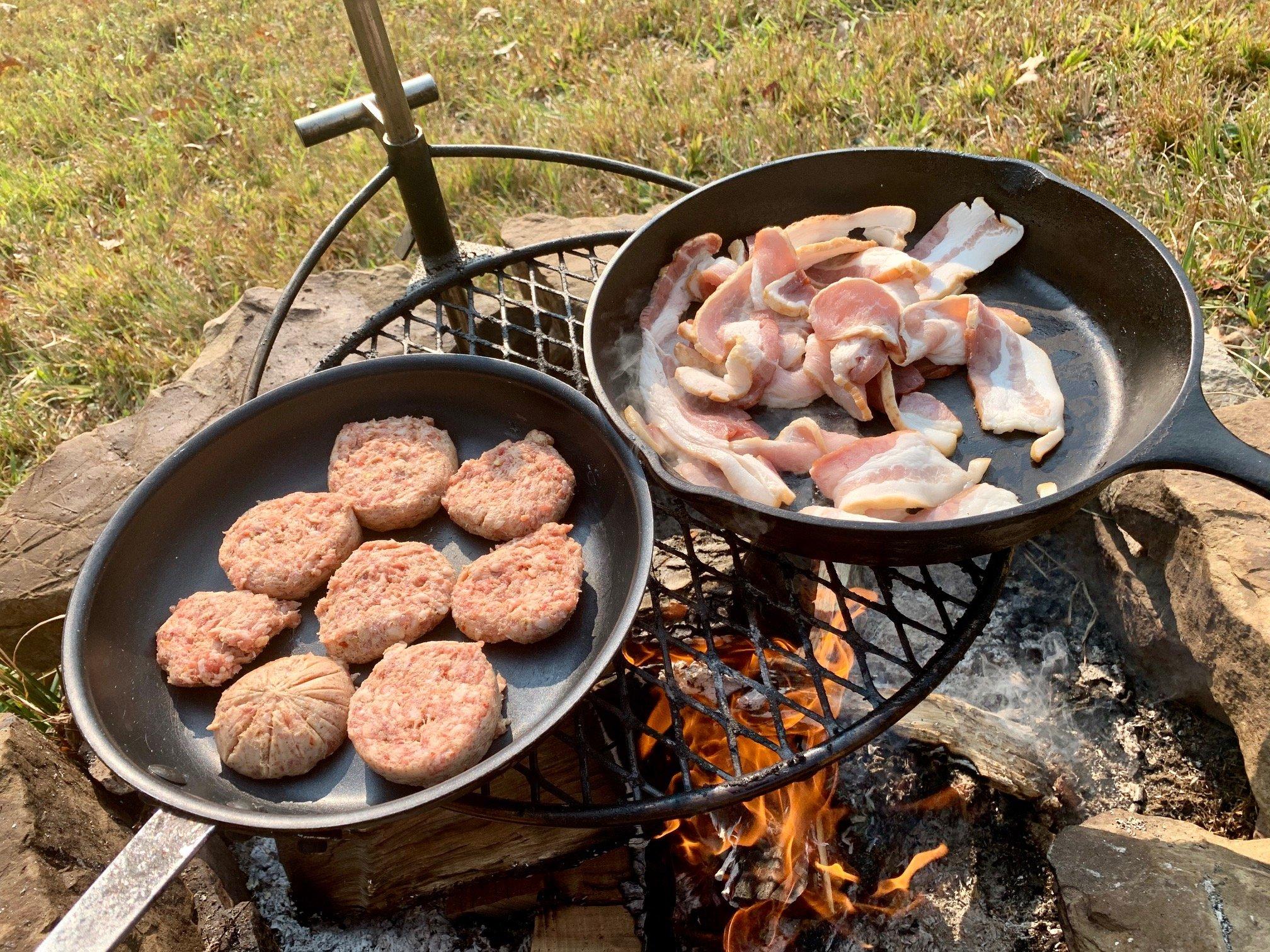 Cook a big late-morning breakfast once everyone returns from the morning hunt.