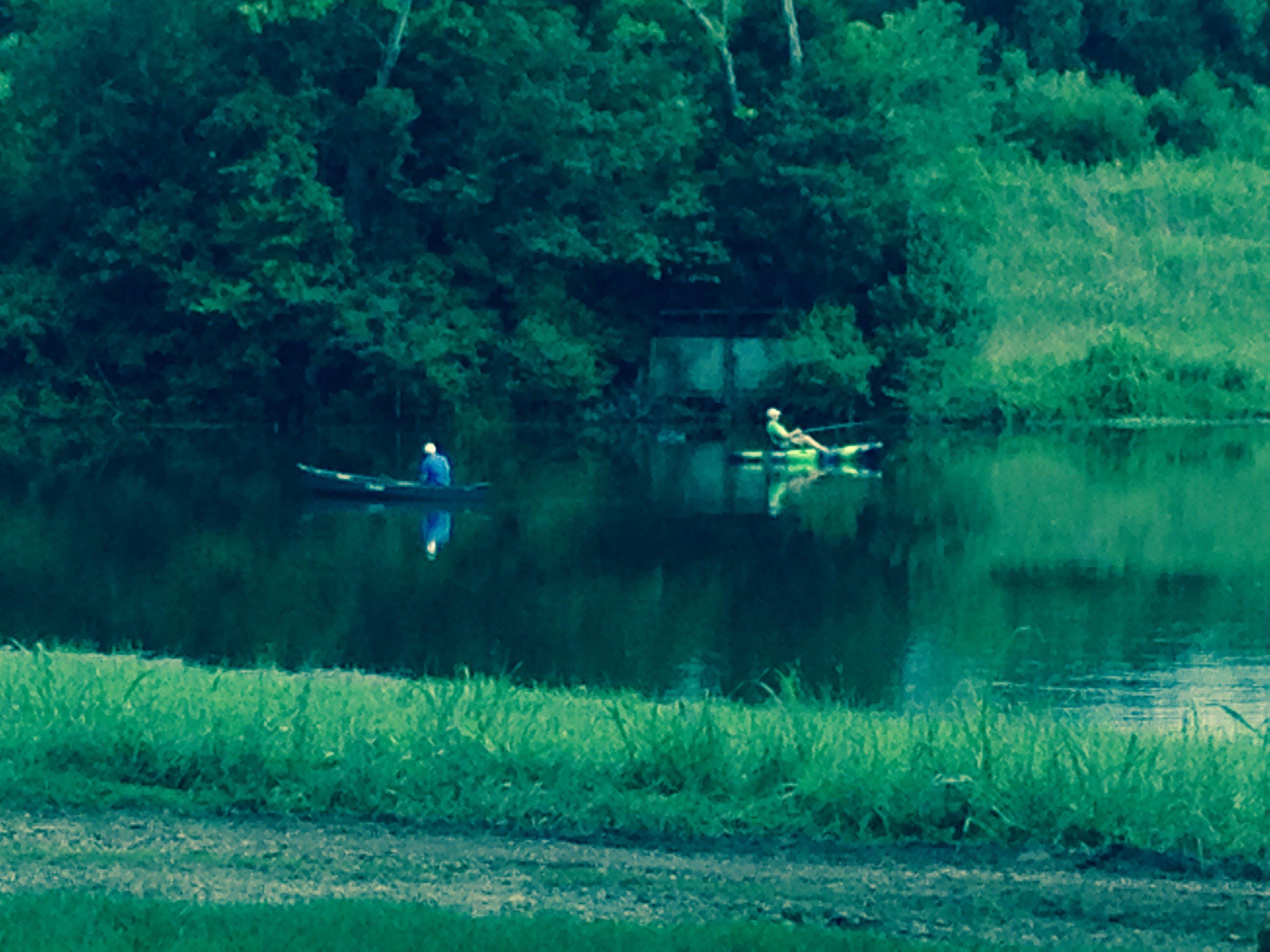 A little bit of fishing and a lot of cooking and eating make for an enjoyable camp weekend.