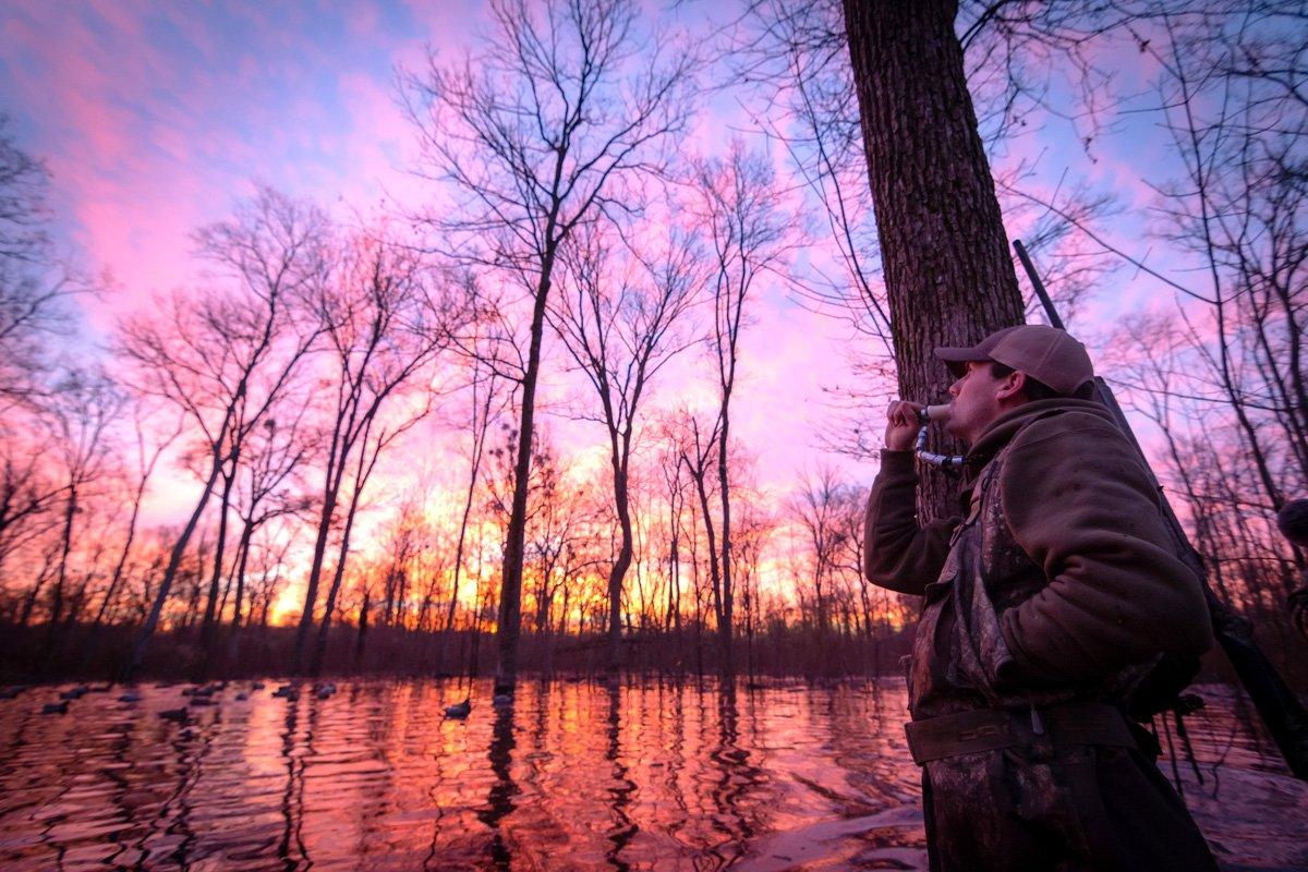 The chance to see another sunrise in the marsh remains high on the priority list of many duck hunters. Photo © Austin Ross