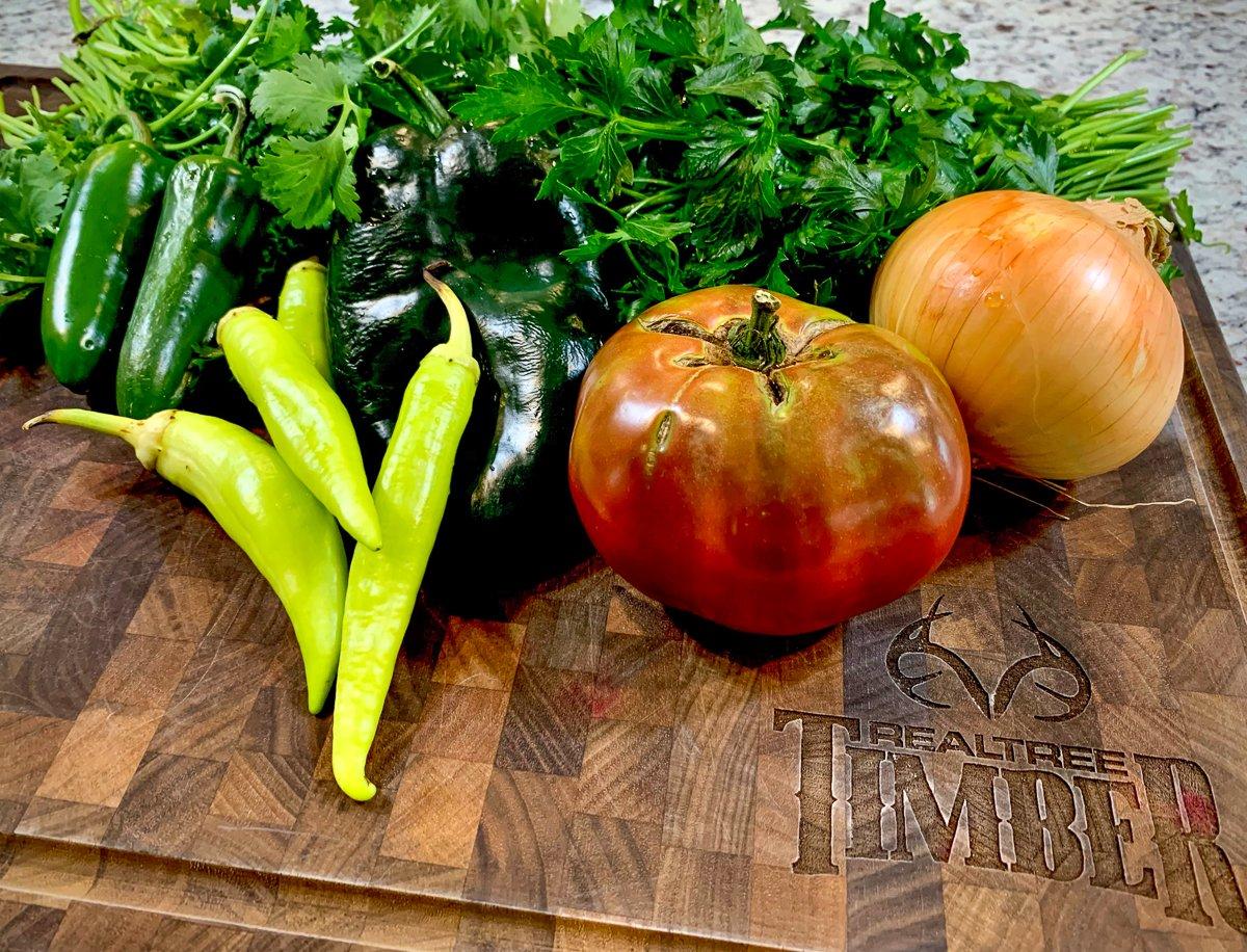 Fresh garden produce makes a tasty pico to go with the steak. (B. Redfern photo)