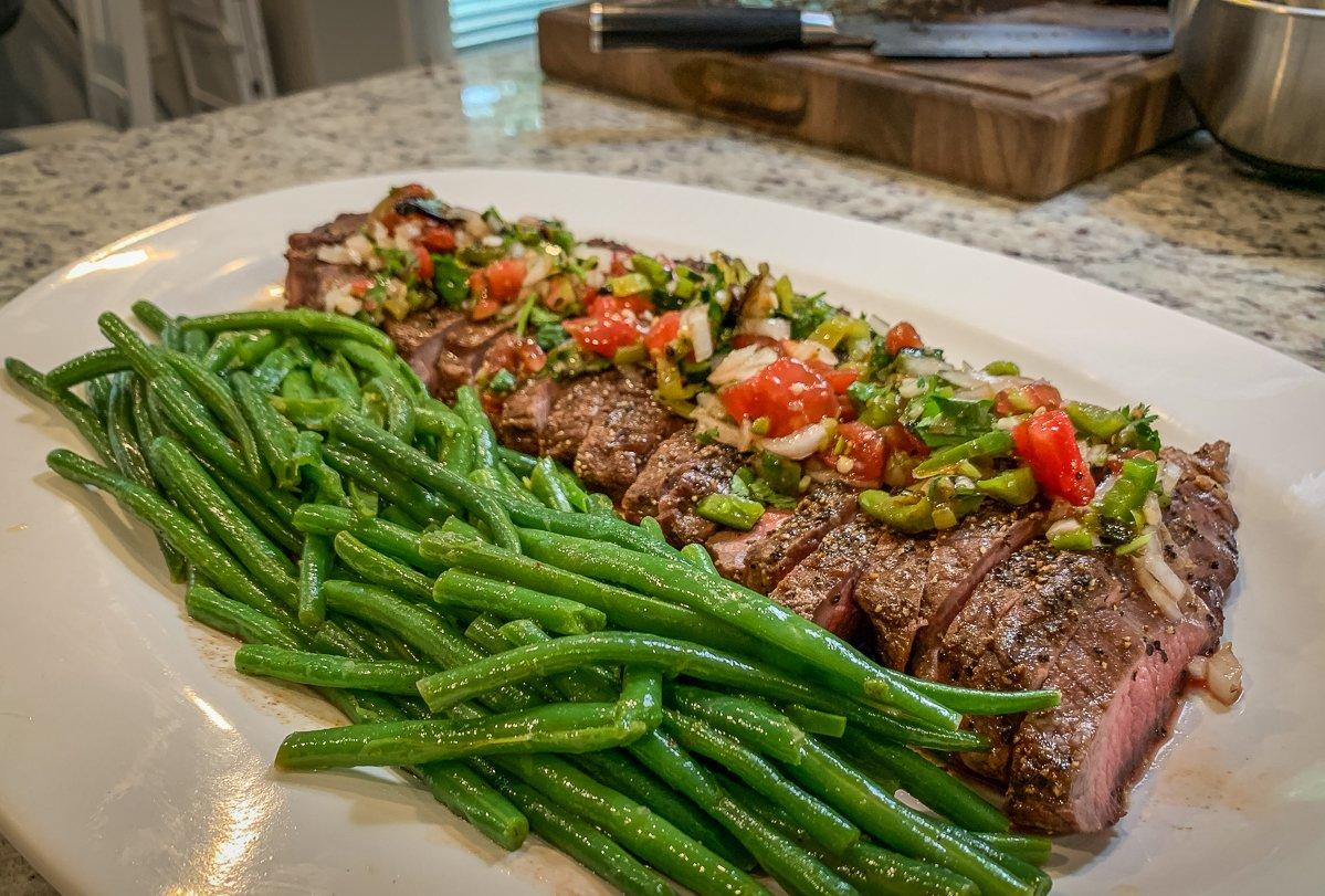 Serve the steak topped with the freshly made pico. (B. Redfern photo)