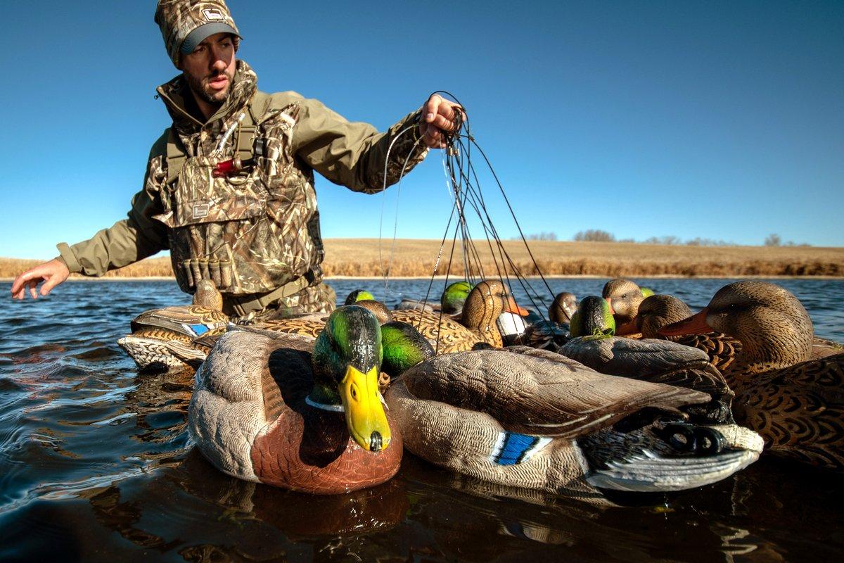 Decoys are only as good as the rigs — lines and anchors — to which they're attached. Photo © Forrest Carpenter
