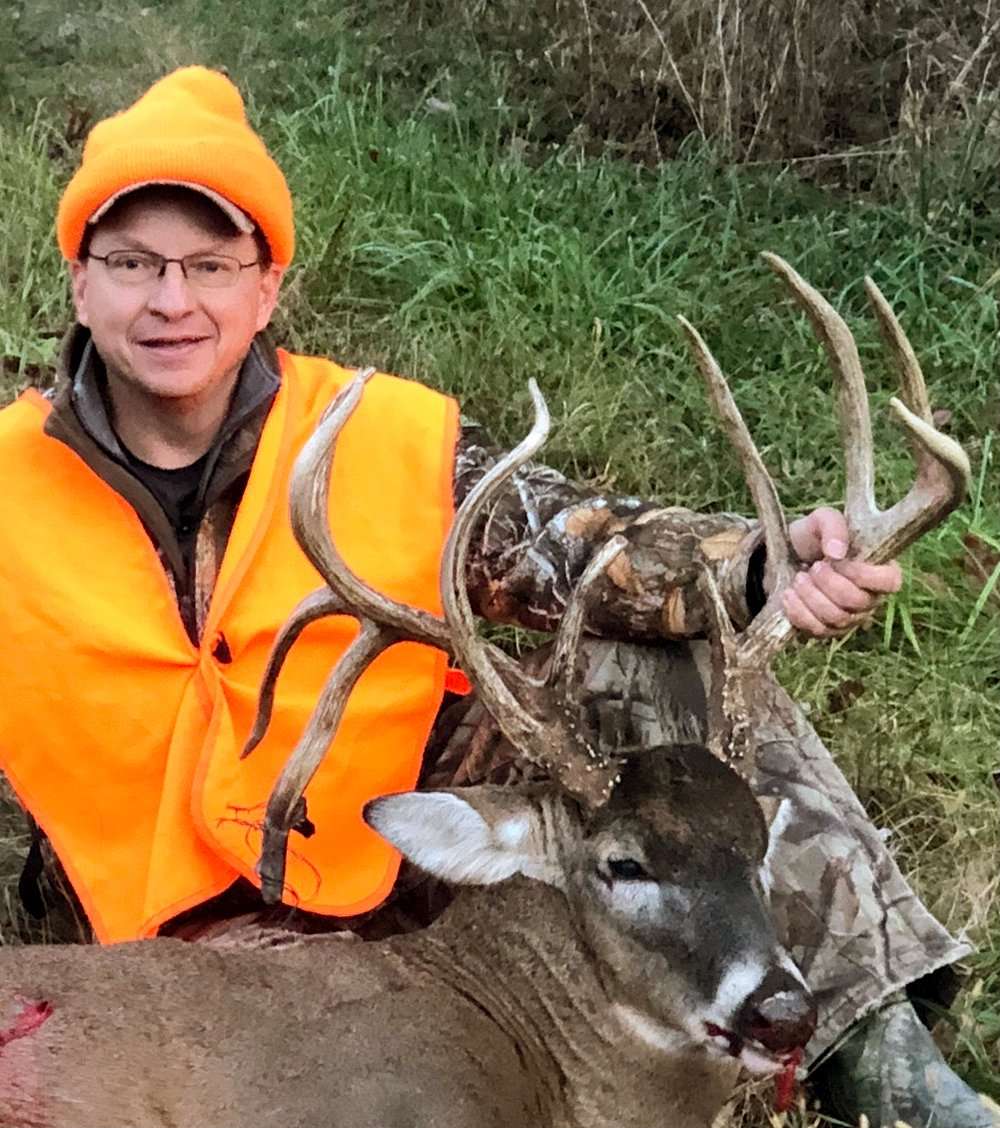 Dussold harvested this deer on Nov. 20, 2021, during the shotgun season. Image courtesy of Chris Dussold Dussold harvested this deer on Nov. 20, 2021, during the shotgun season. Image courtesy of Chris Dussold