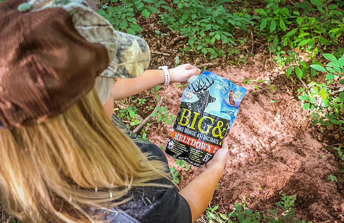 Big & J's Meltdown, along with Legit and HeadRush, are great mineral supplements for whitetails. (Josh Honeycutt photo)
