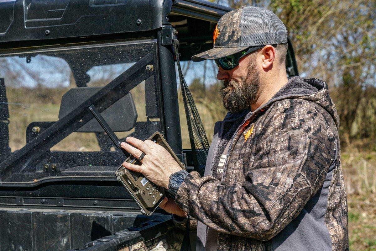 Begin your search by casting a wide net with as many trail cameras as you can muster. (Red Arrow / Kip Campbell photo)